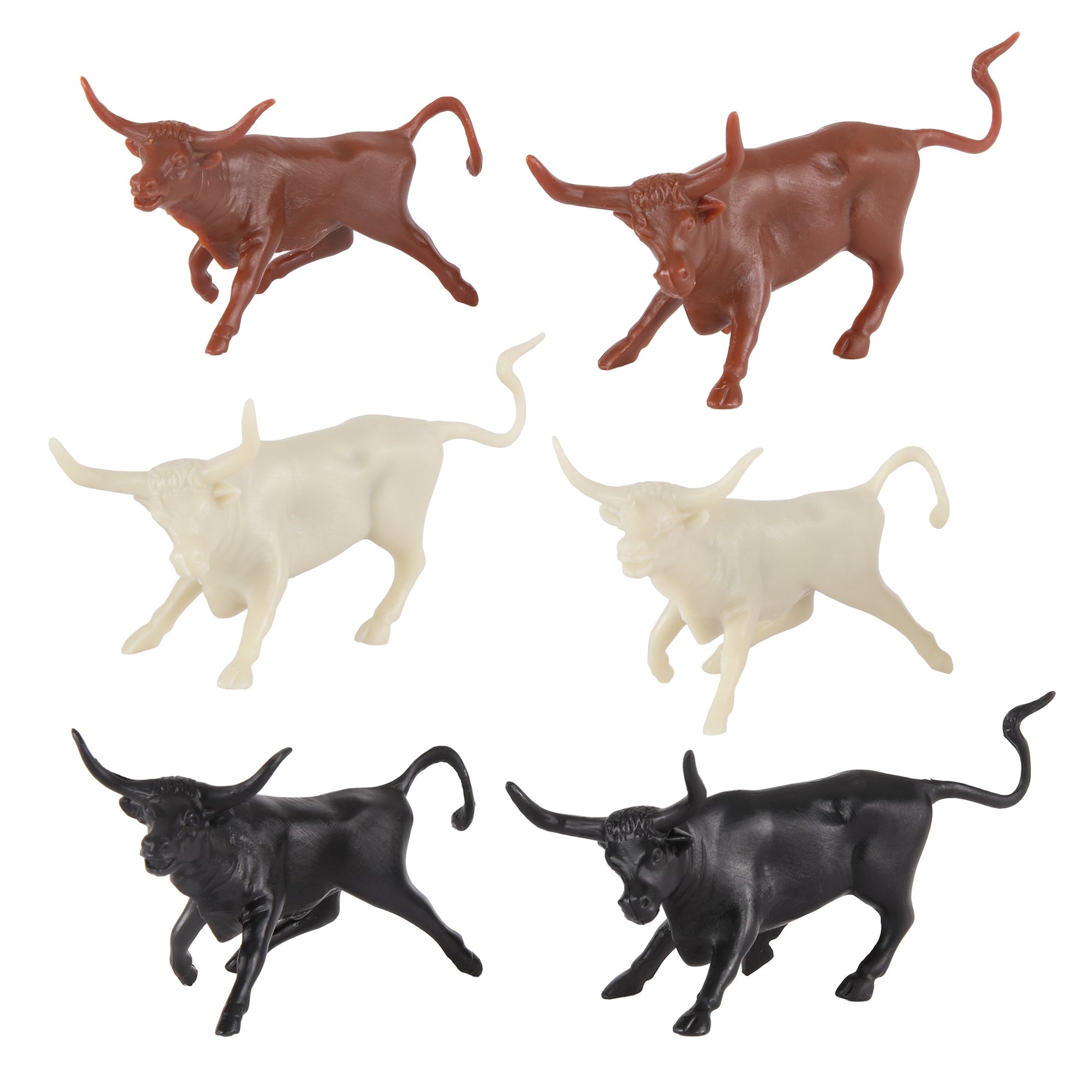 BMC CTS Western Longhorn Steer Cattle 12pc Close Up View