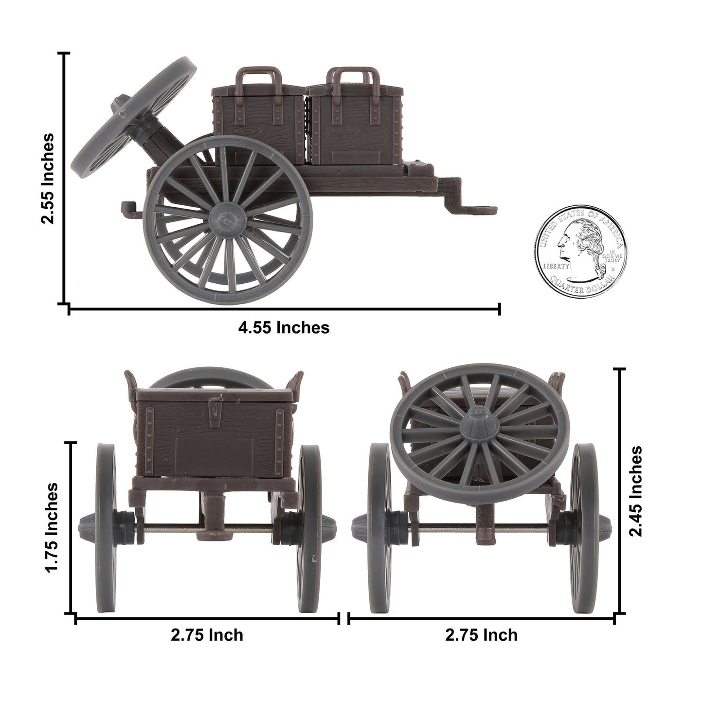 BMC CTS American Civil War Artillery Caisson Wagon Scale