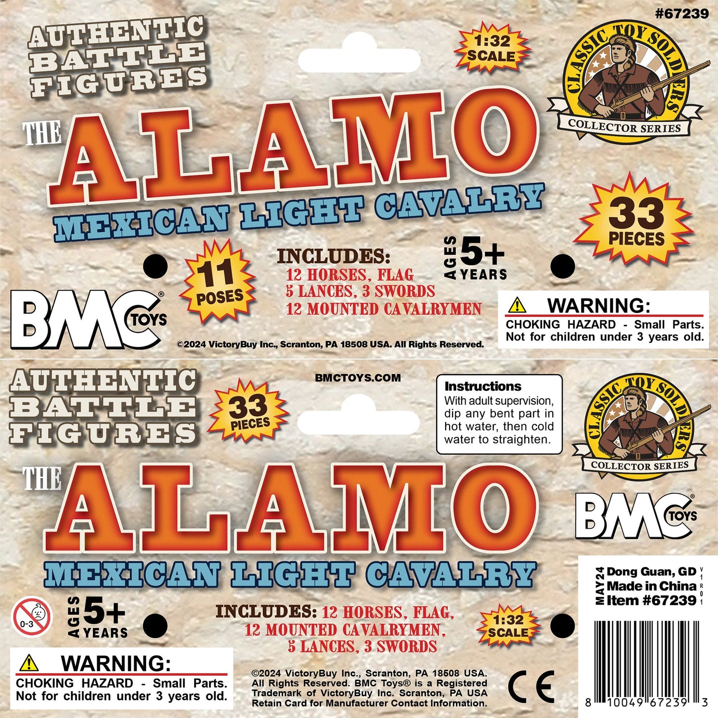 BMC CTS Alamo Light Cavalry Figure Set Powder Blue Header Card Art