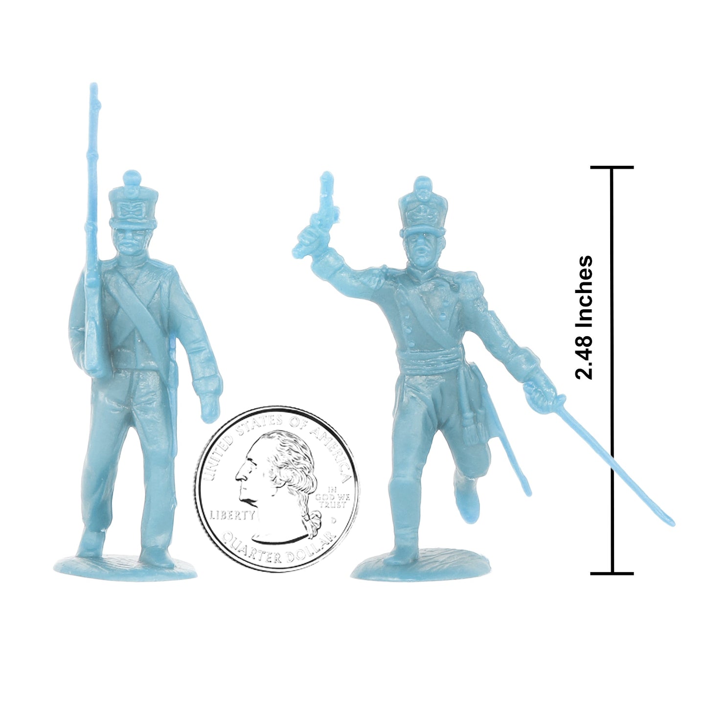 BMC CTS Alamo Mexican Infantry Powder Blue 29pc Scale