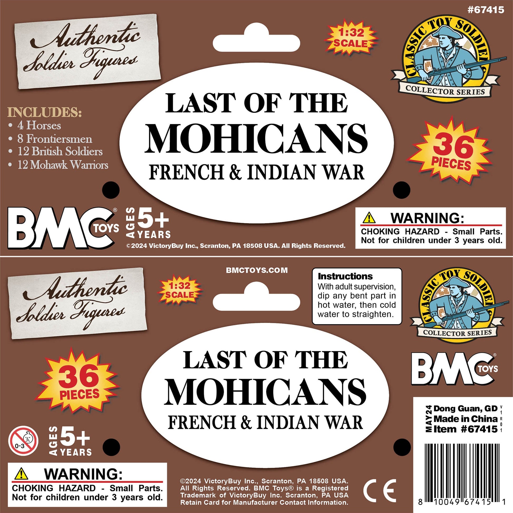 BMC CTS FIW Last of the Mohicans Figure Set Header Card Art