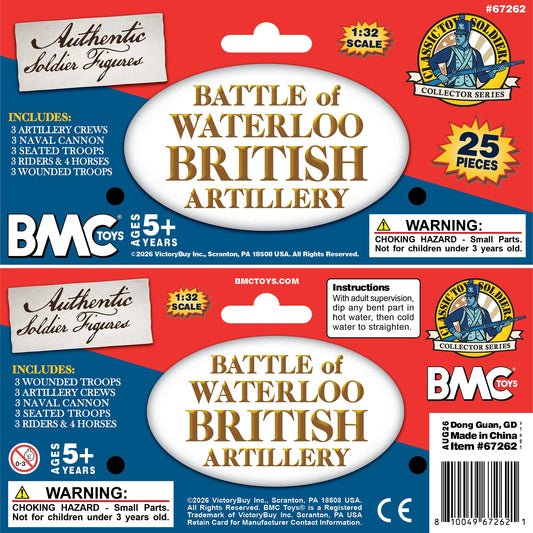 BMC CTS Waterloo British Artillery Red Color 25 Piece Header Card Art