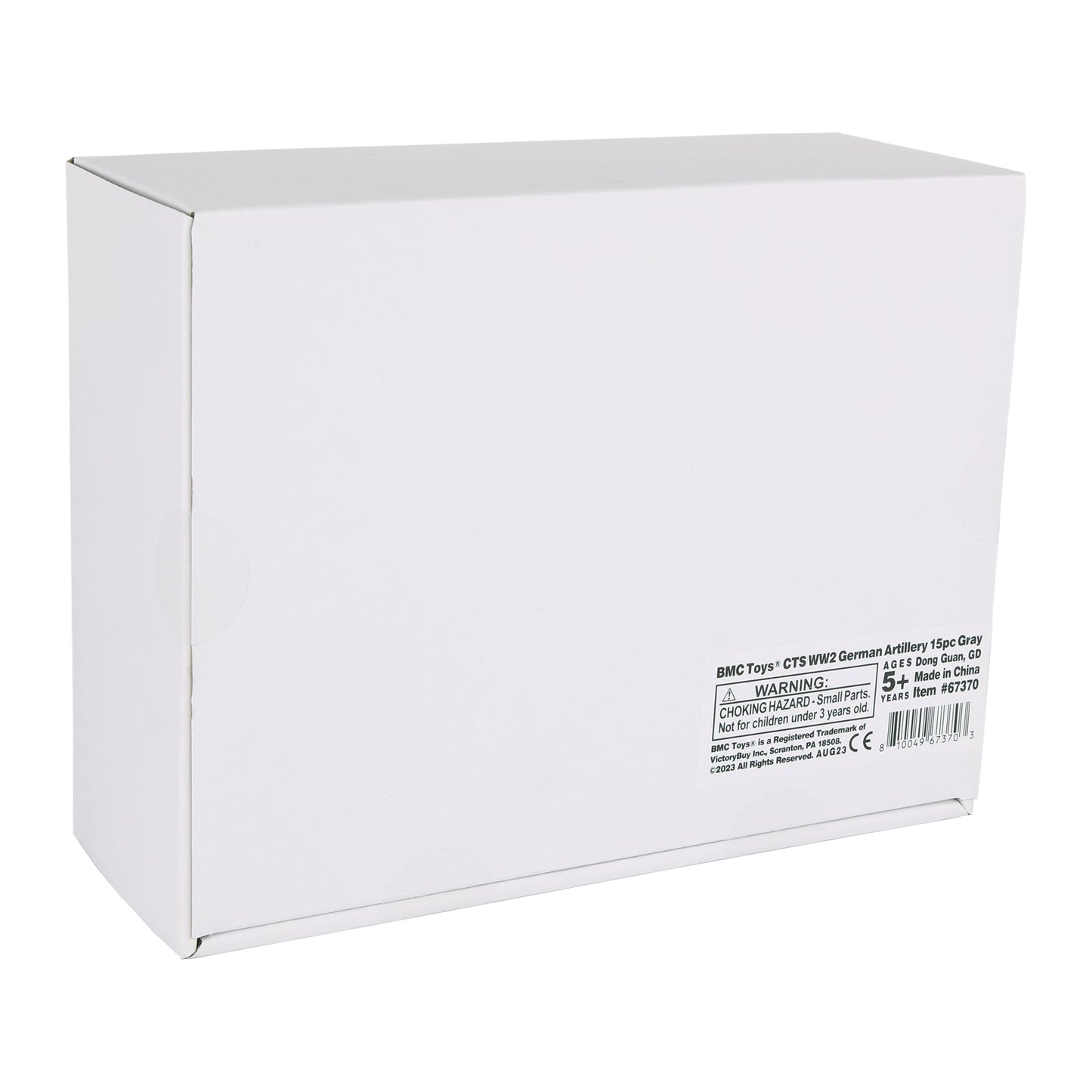 BMC Toys Classic Toy Soldiers WW2 German Artillery Gray Playset Accessories Package