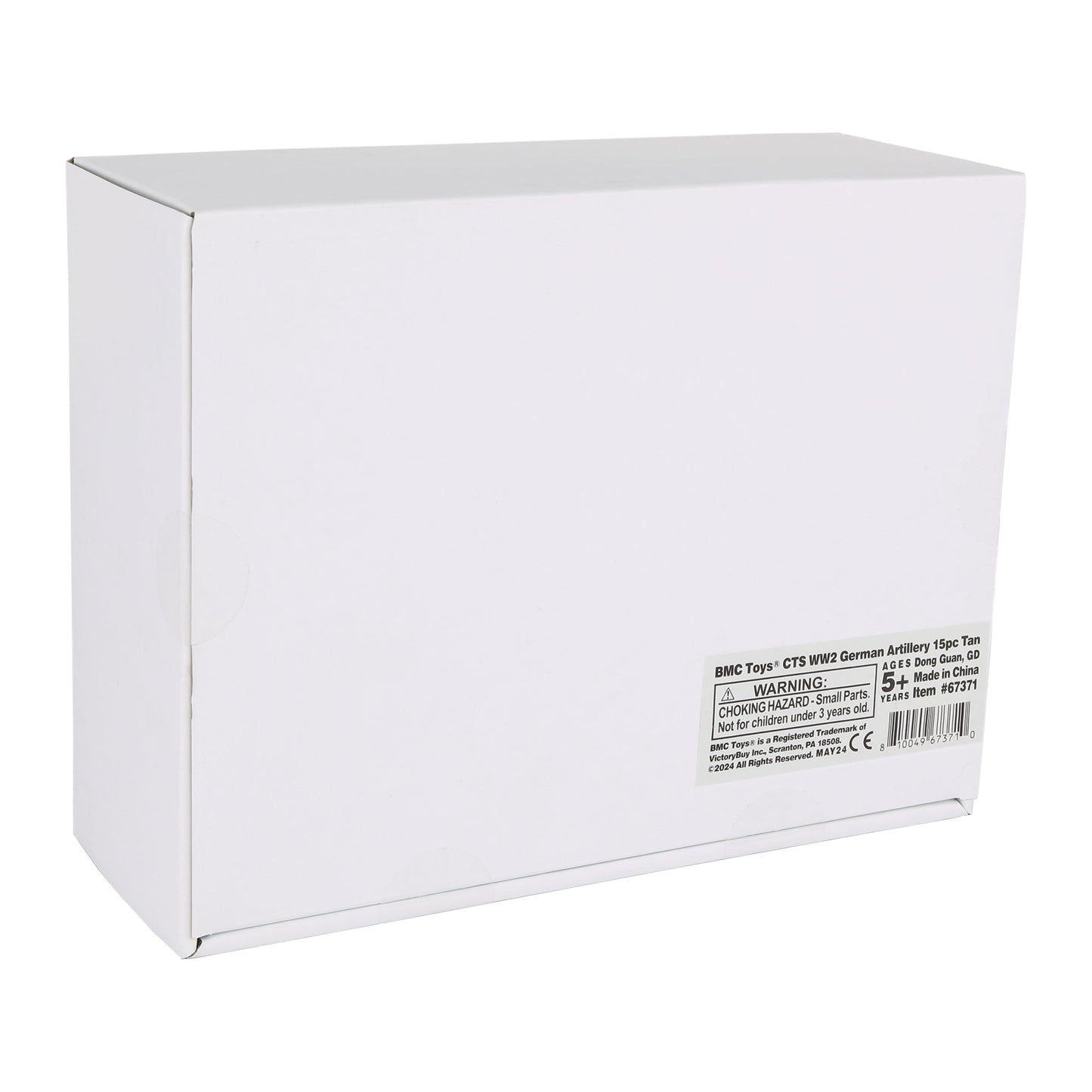 BMC Toys Classic Toy Soldiers WW2 German Artillery Gray Playset Accessories Package