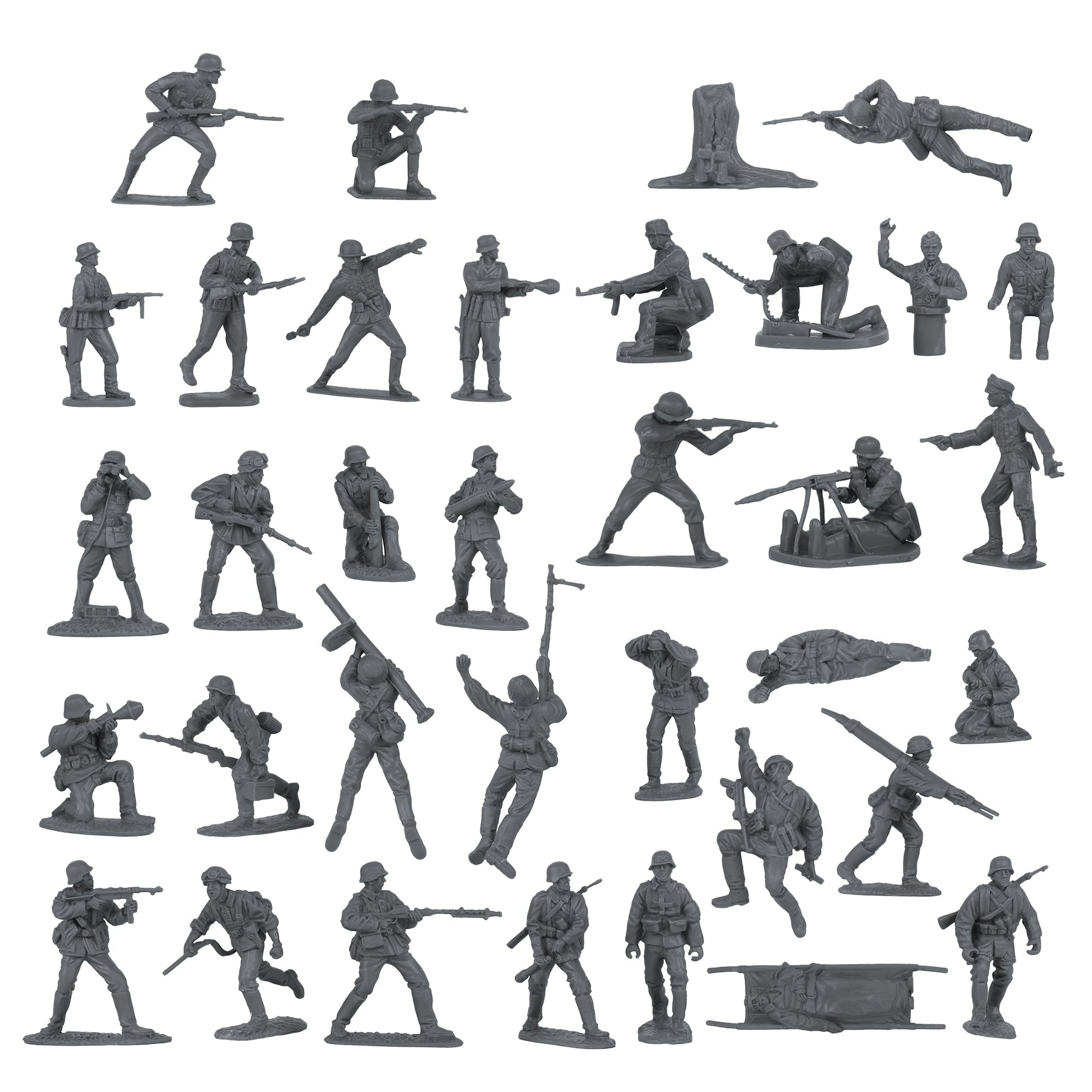 BMC Classic Toy Soldiers WW2 German Army Soldiers Close Up View