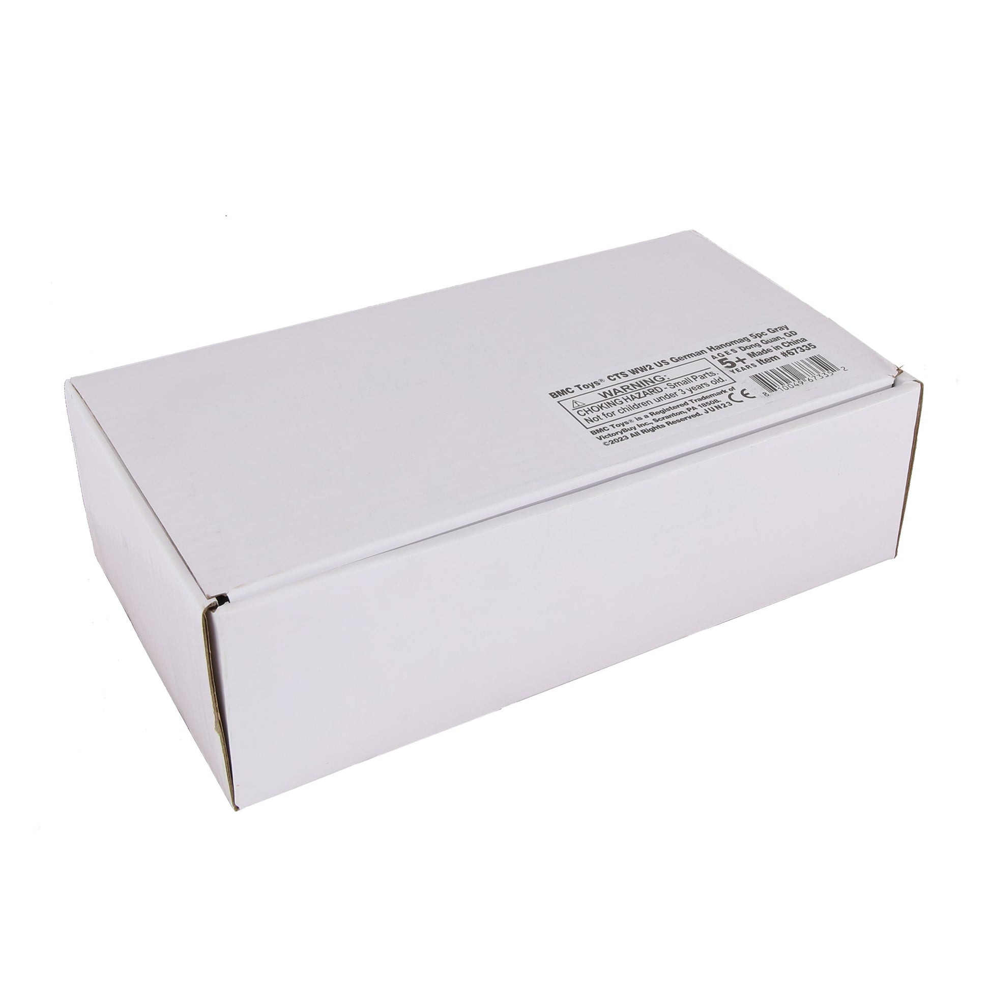 BMC Toys Classic Toy Soldiers WW2 German Halftrack Hanomag Vehicle Gray Color Box