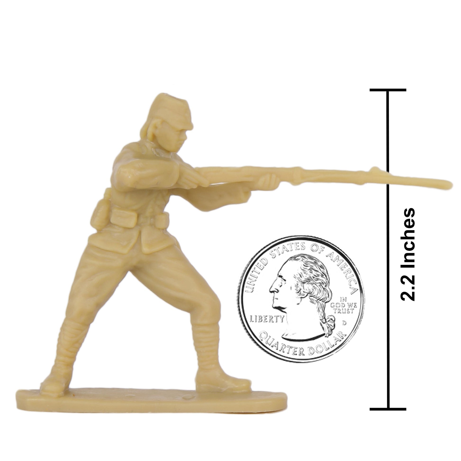 BMC Toys Classic Toy Soldiers WW2 Japanese Figures Tan Scale