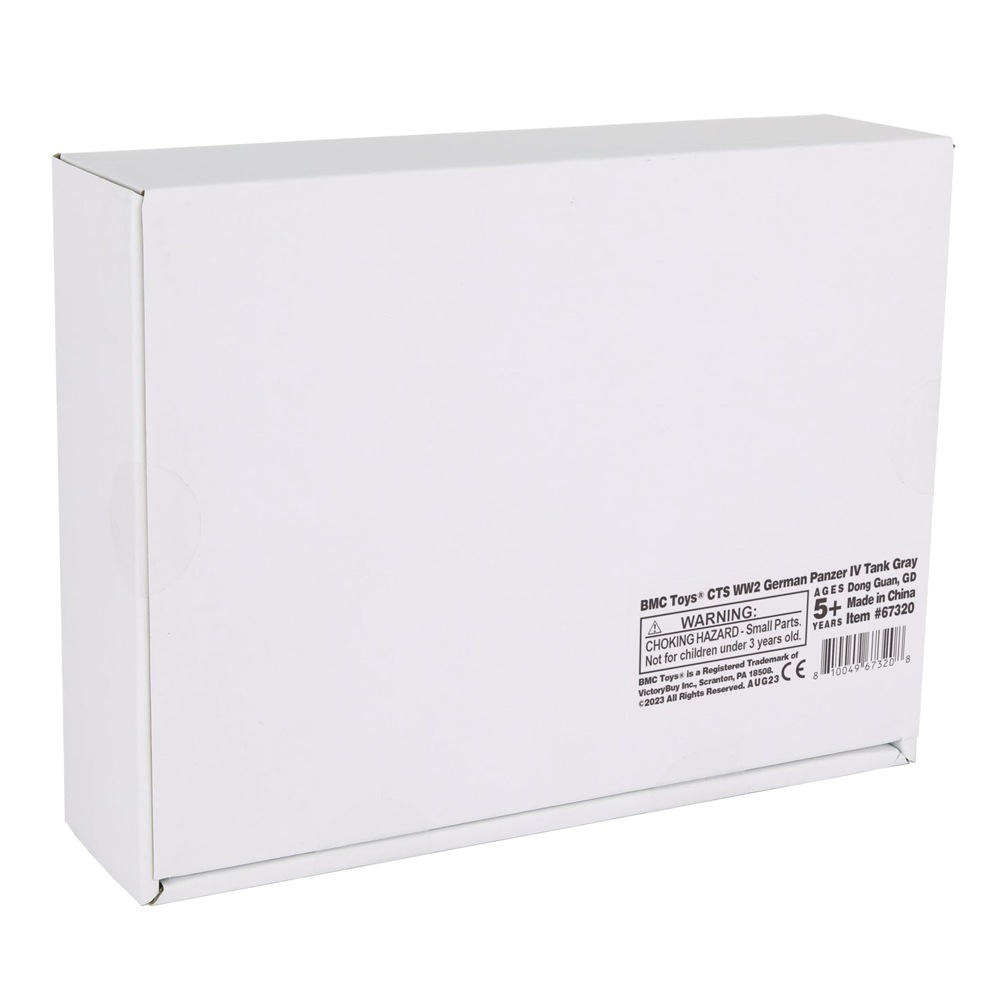 BMC Toys Classic Toy Soldiers WW2 Tank German Panzer Tank Gray Color Box