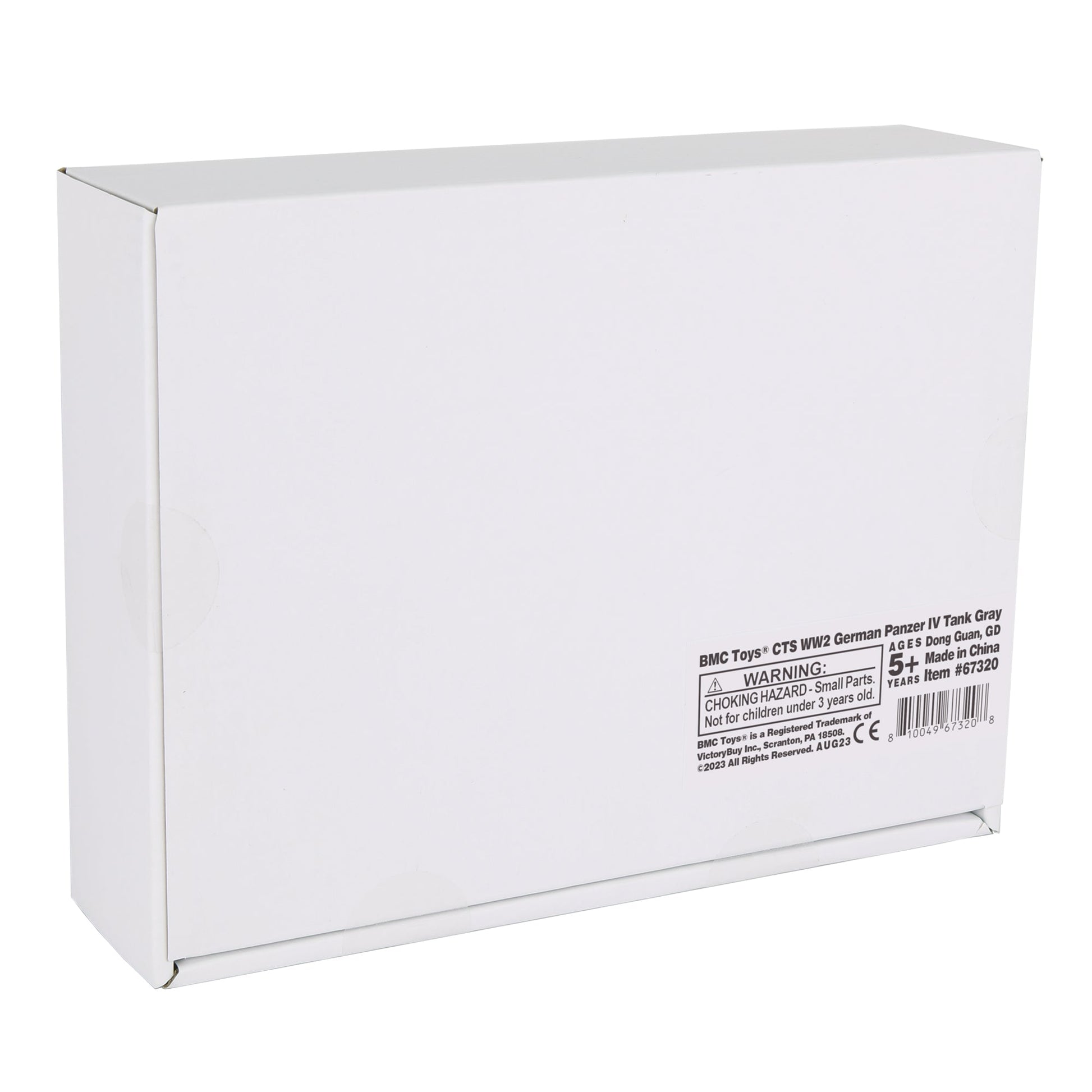 BMC Toys Classic Toy Soldiers WW2 Tank German Panzer Tank Gray Color Box