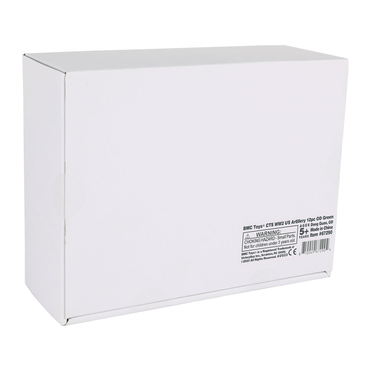 BMC Toys Classic Toy Soldiers WW2 US Artillery Playset Accessories OD Green Box