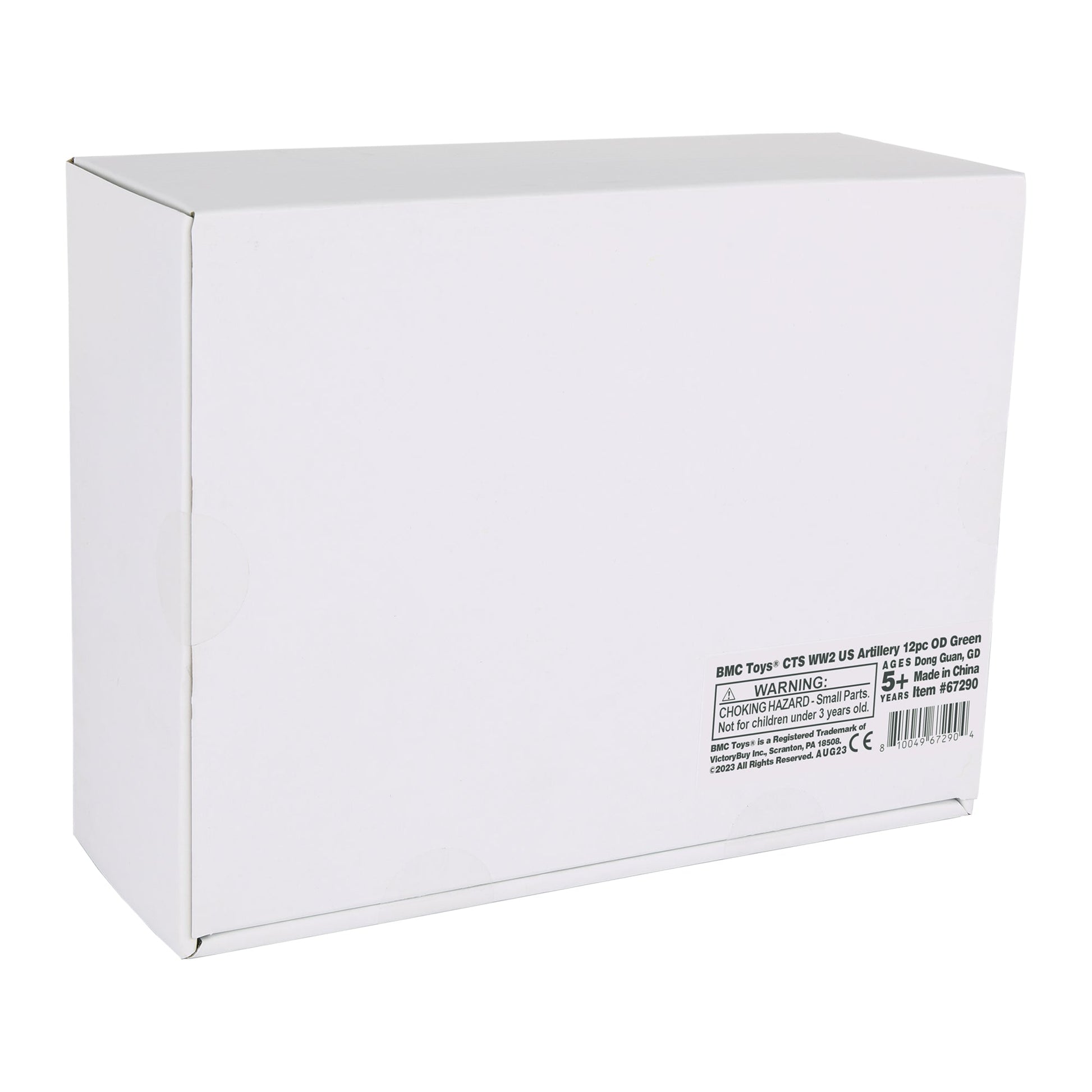 BMC Toys Classic Toy Soldiers WW2 US Artillery Playset Accessories OD Green Box