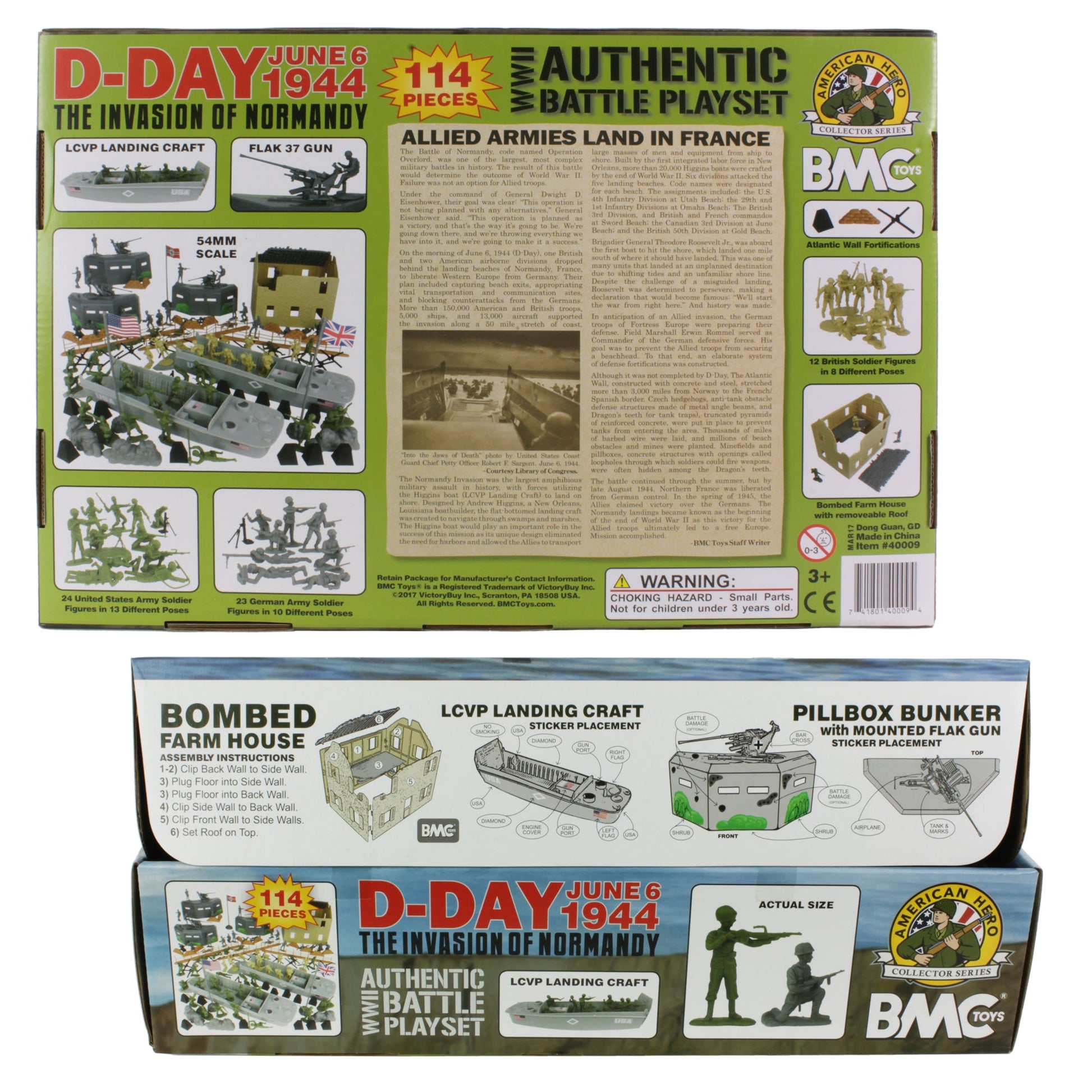 BMC Toys D-Day Set Package Back Side