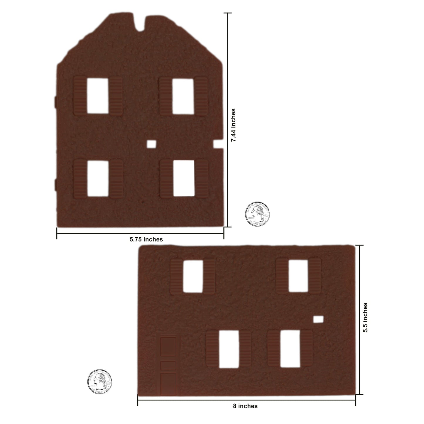 BMC Toys Farm House Brown Scale