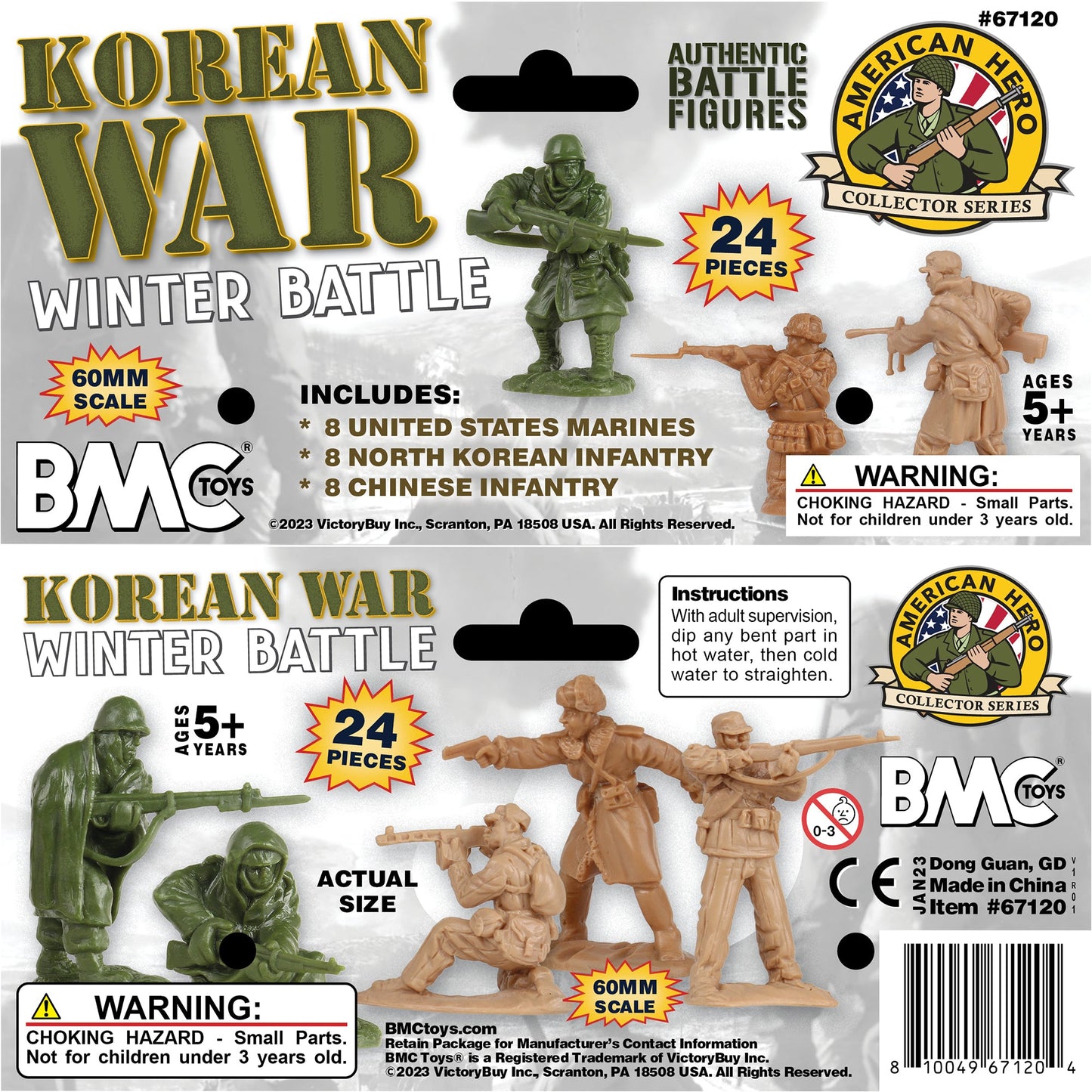 BMC Toys Korean War Winter Battle Header Card Art