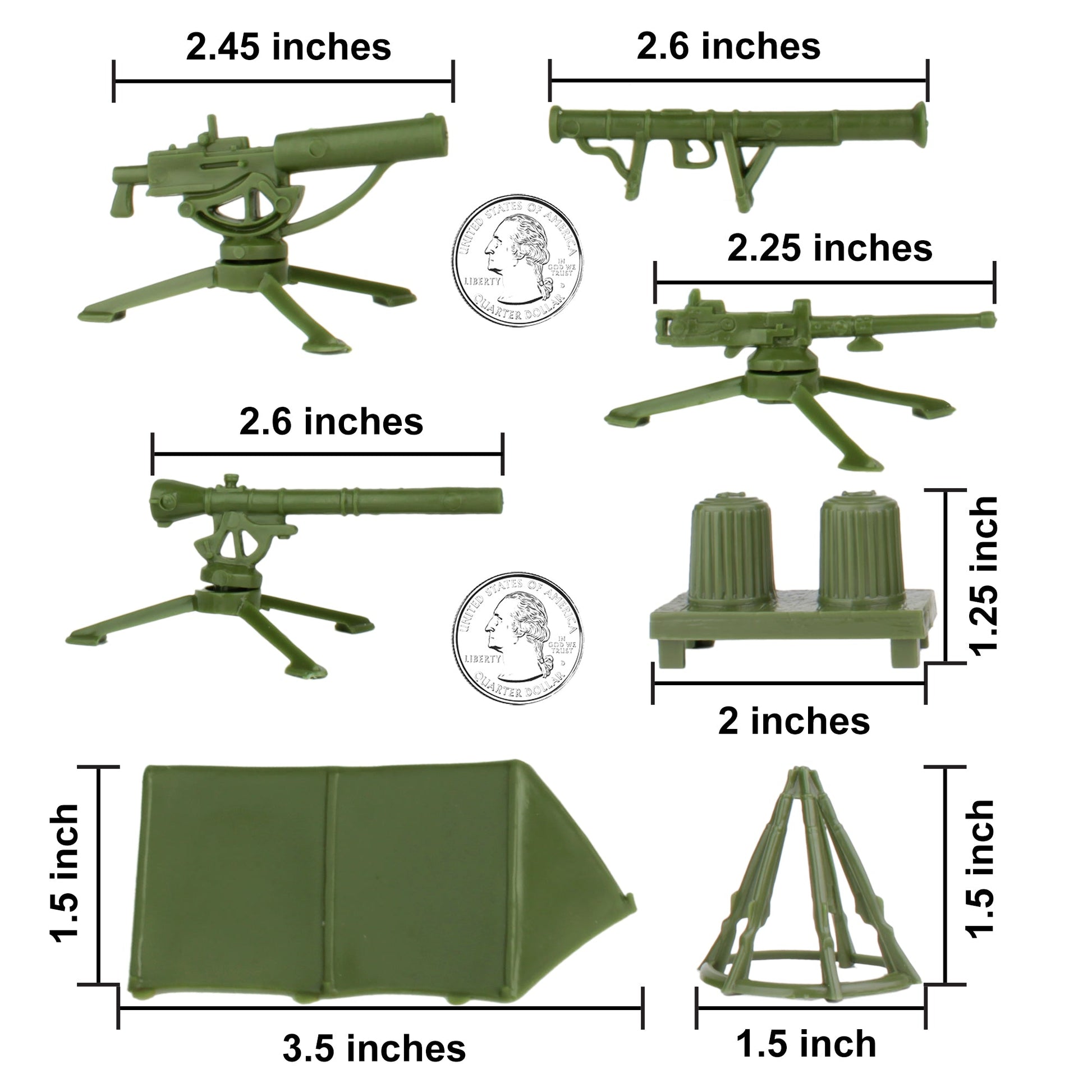 BMC Toys Marx Army Camp OD Green Scale
