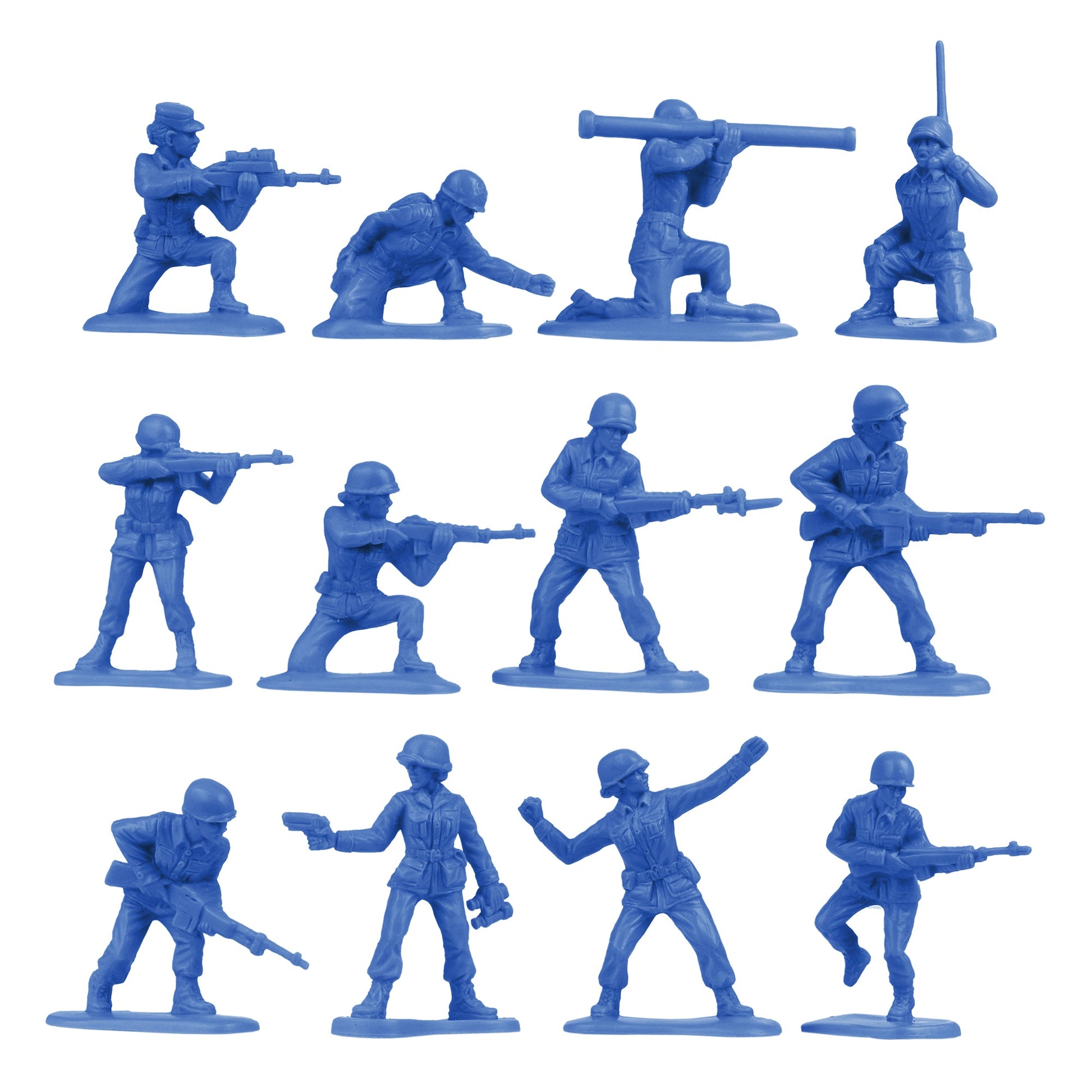 BMC Toys Plastic Army Women Blue A