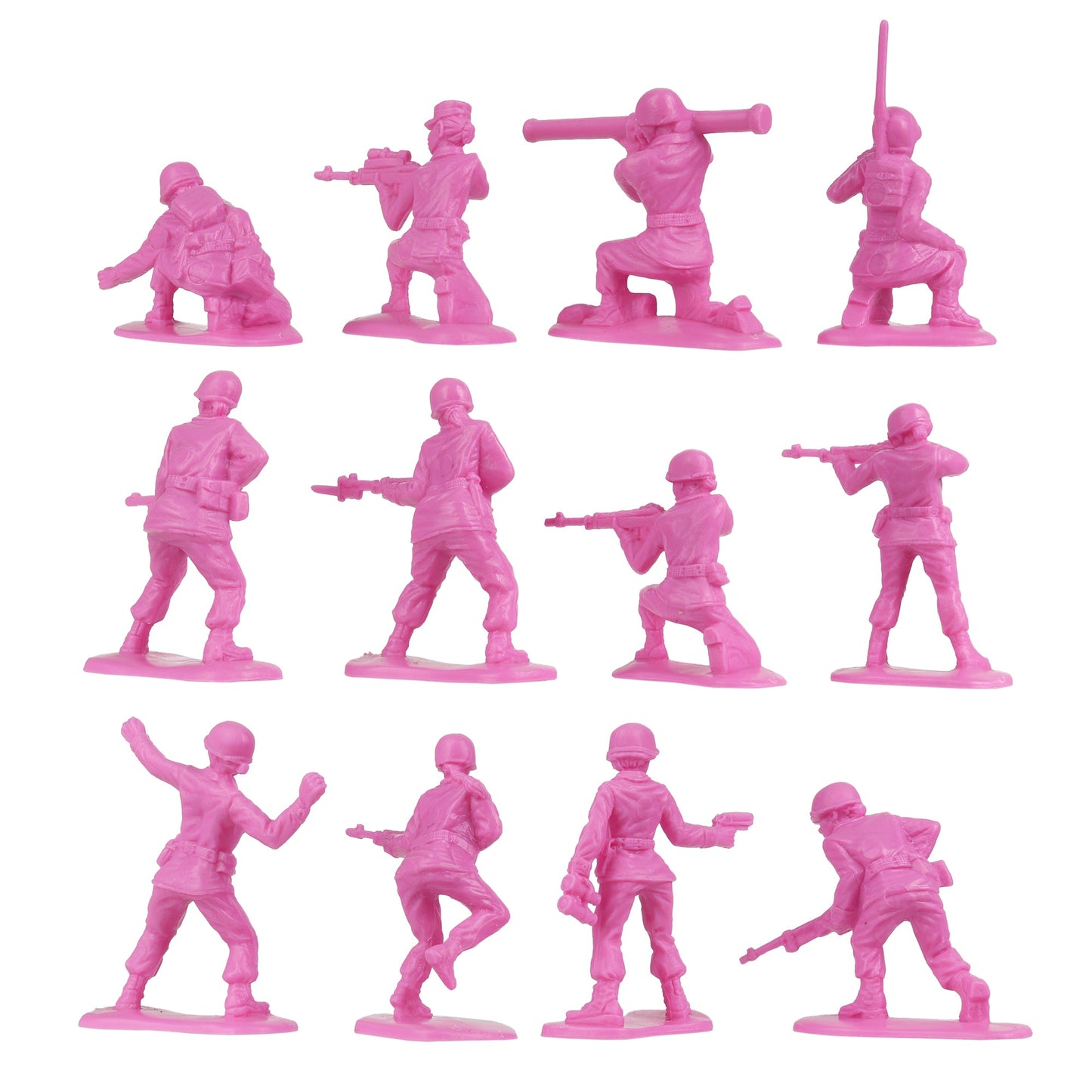 BMC Toys Plastic Army Women Pink A Back
