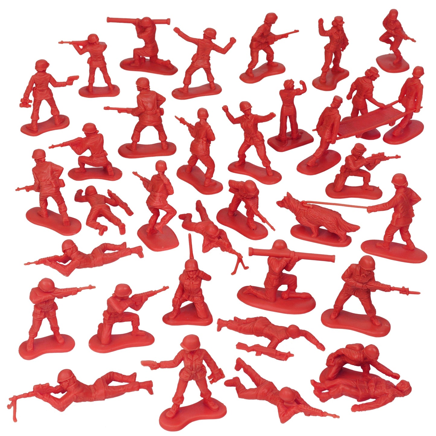 BMC Toys Plastic Army Women Red Vignette