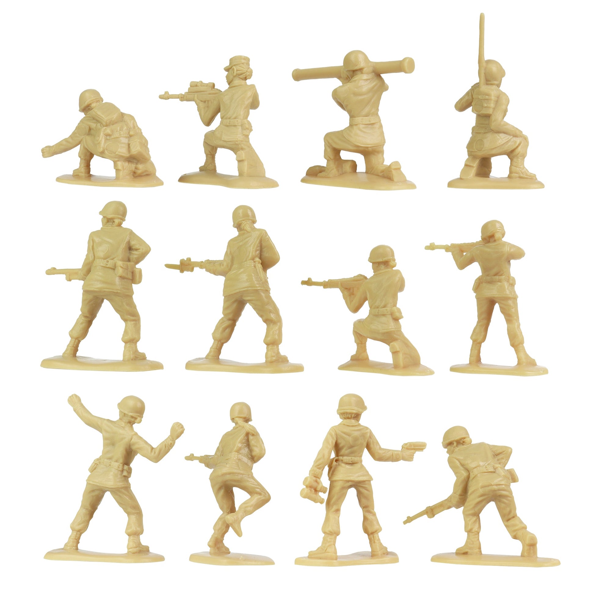BMC Toys Plastic Army Women Tan A Back