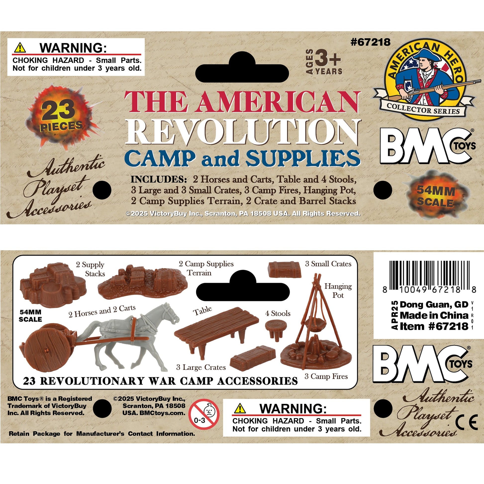 BMC Toys ARW Camp and Supplies Brown Color Playset Accessories Header Card Art
