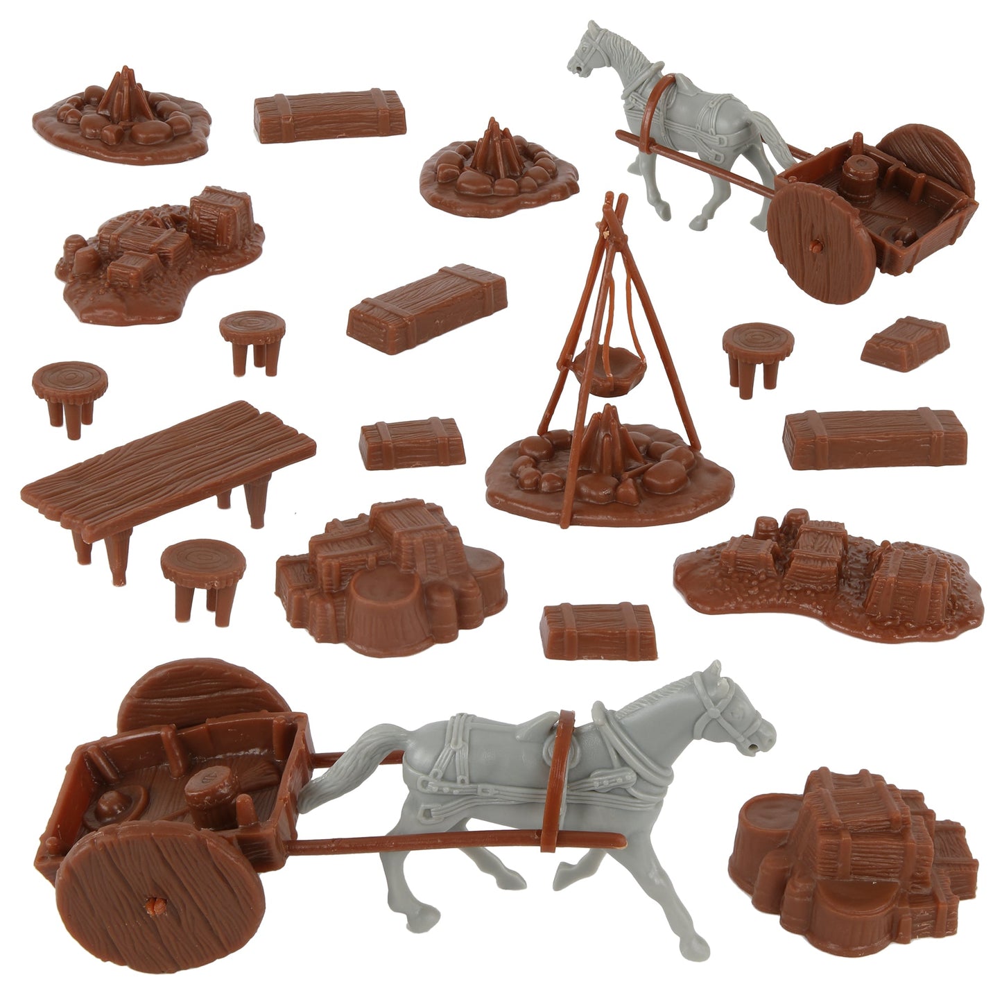 BMC Toys ARW Camp and Supplies Brown Color Playset Accessories Vignette