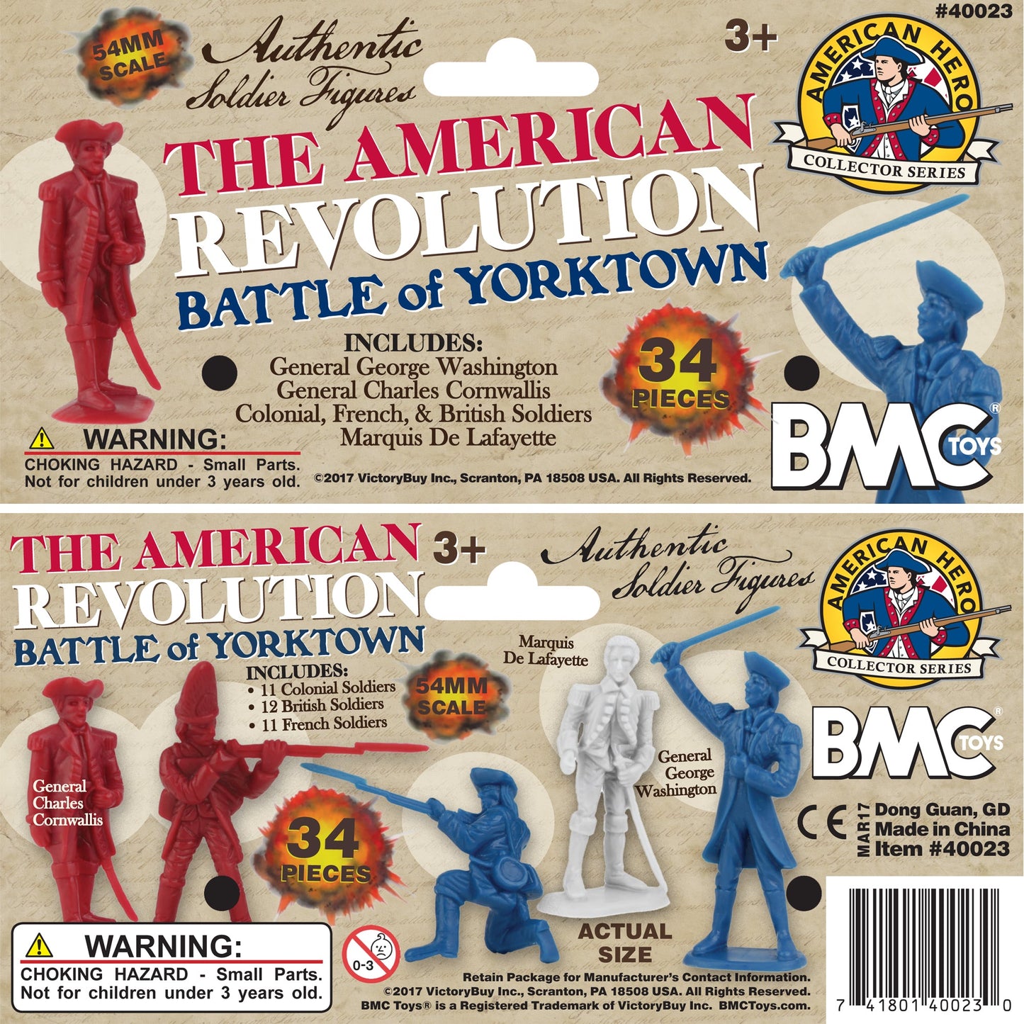 BMC Toys American Revolutionary War Header Card