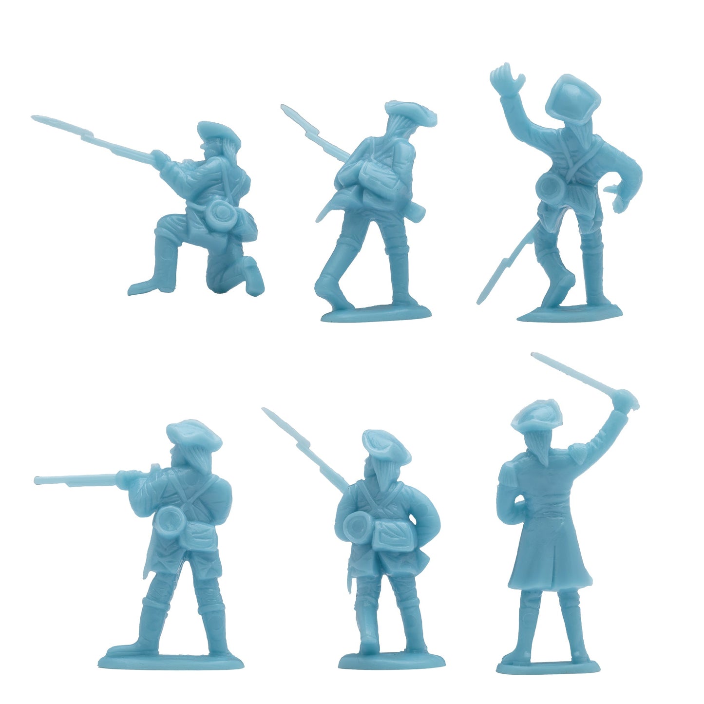 BMC Toys American Revolutionary War Battle of Trenton Colonial Soldiers Close Up Back View