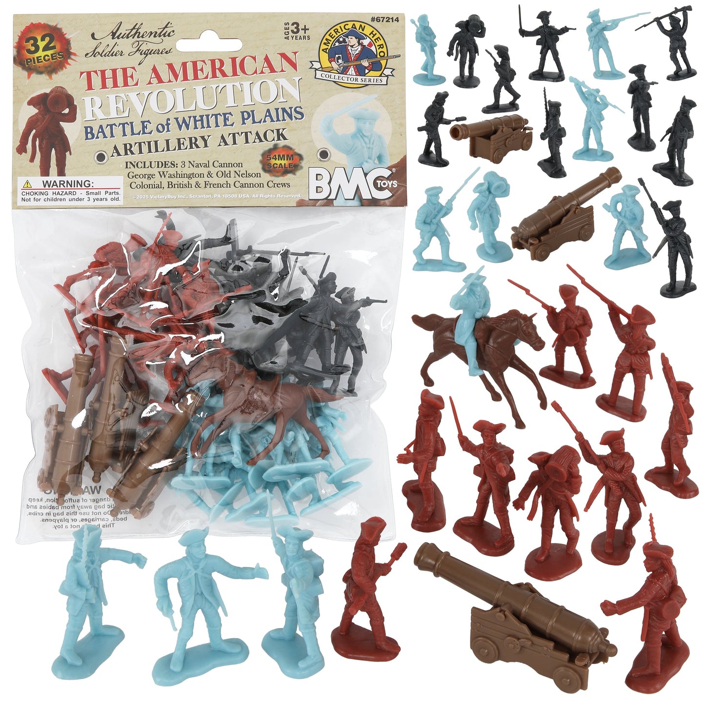 BMC Toys American Revolutionary War Battle of White Plains Artillery Crews Main Image