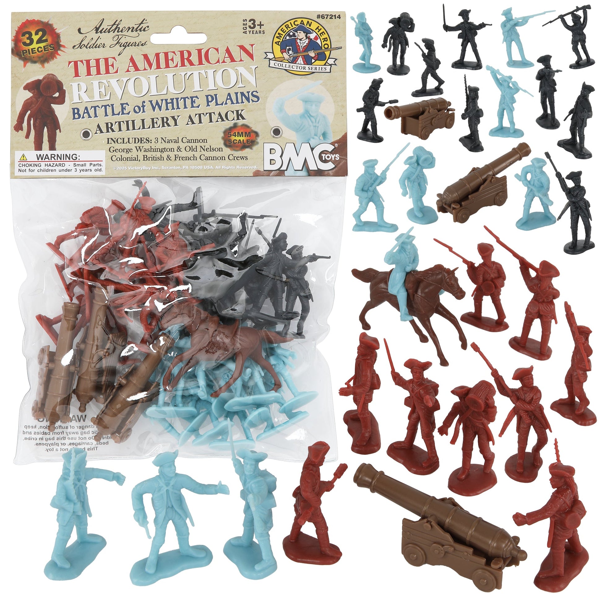 BMC Toys American Revolutionary War Battle of White Plains Artillery Crews Main Image
