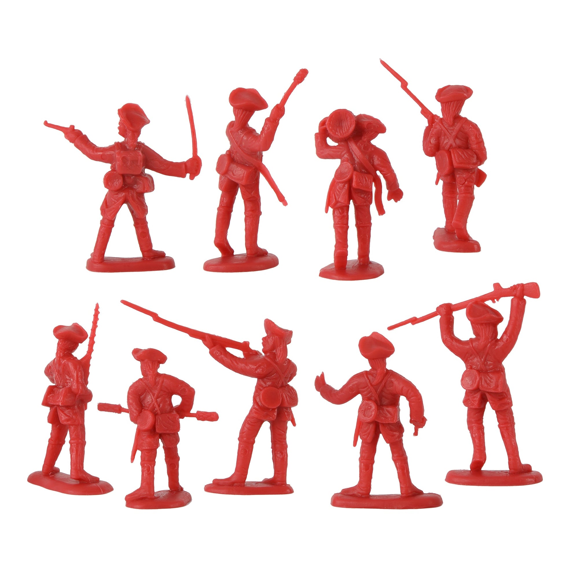 BMC Toys American Revolutionary War Battle of Yorktown red British Artillery Crew Close Up Back View