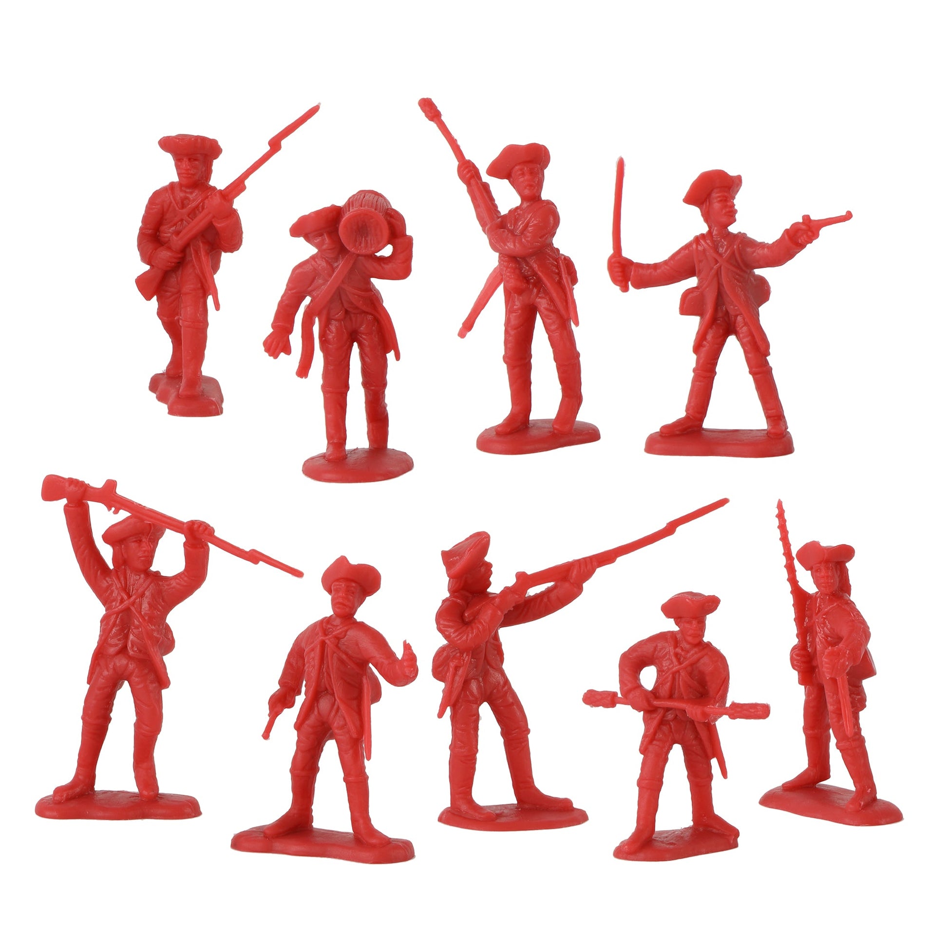 BMC Toys American Revolutionary War Battle of Yorktown red British Artillery Crew Close Up View