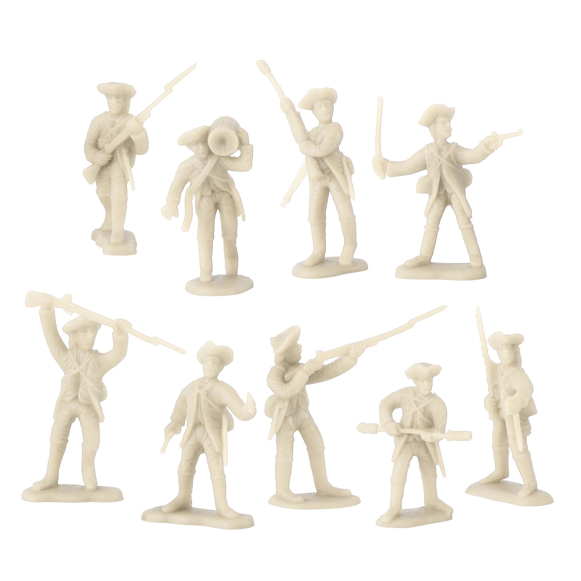 BMC Toys American Revolutionary War Battle of Yorktown White French Artillery Crew Close Up View