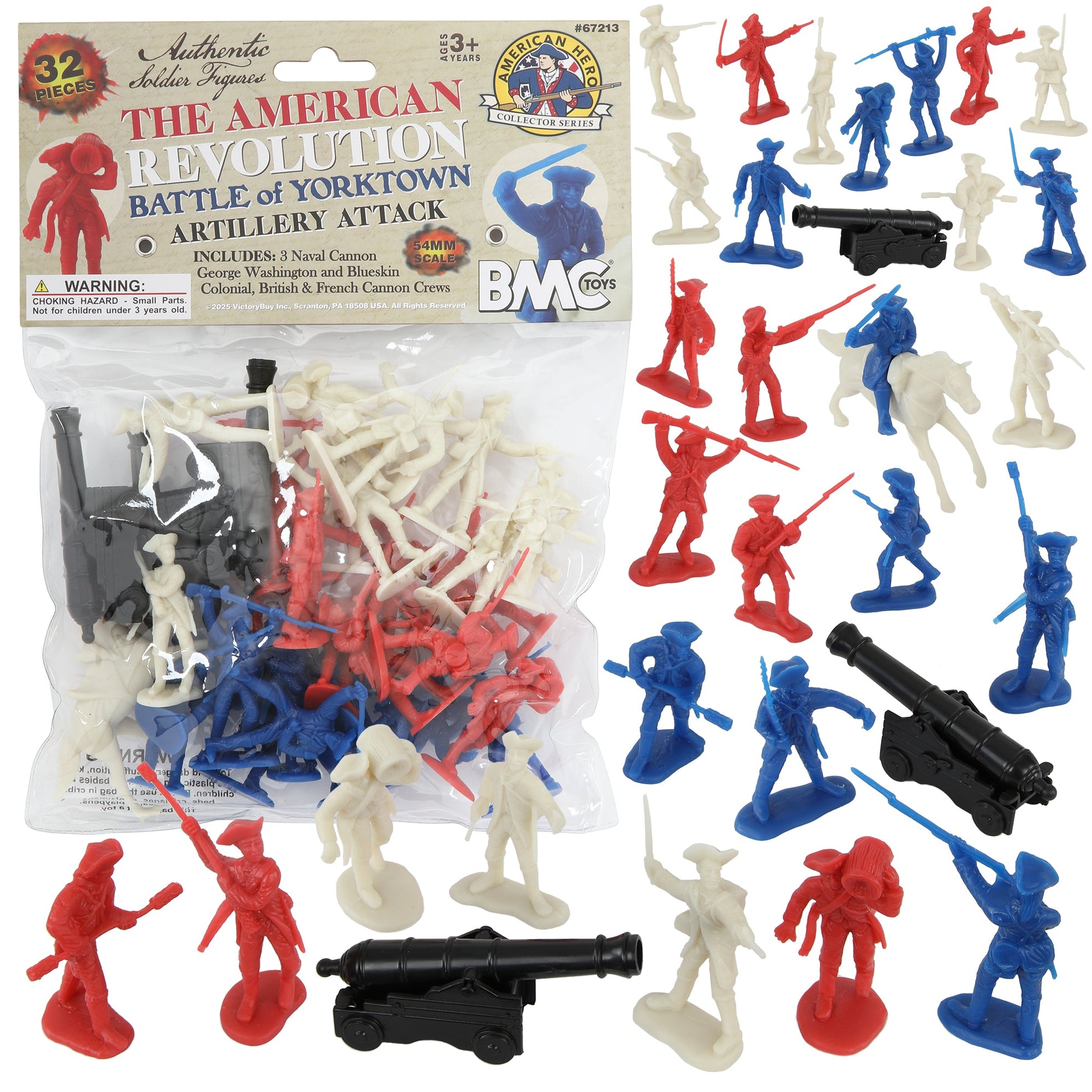 BMC Toys American Revolutionary War Battle of Yorktown Artillery Attack 32pc Set Main Image