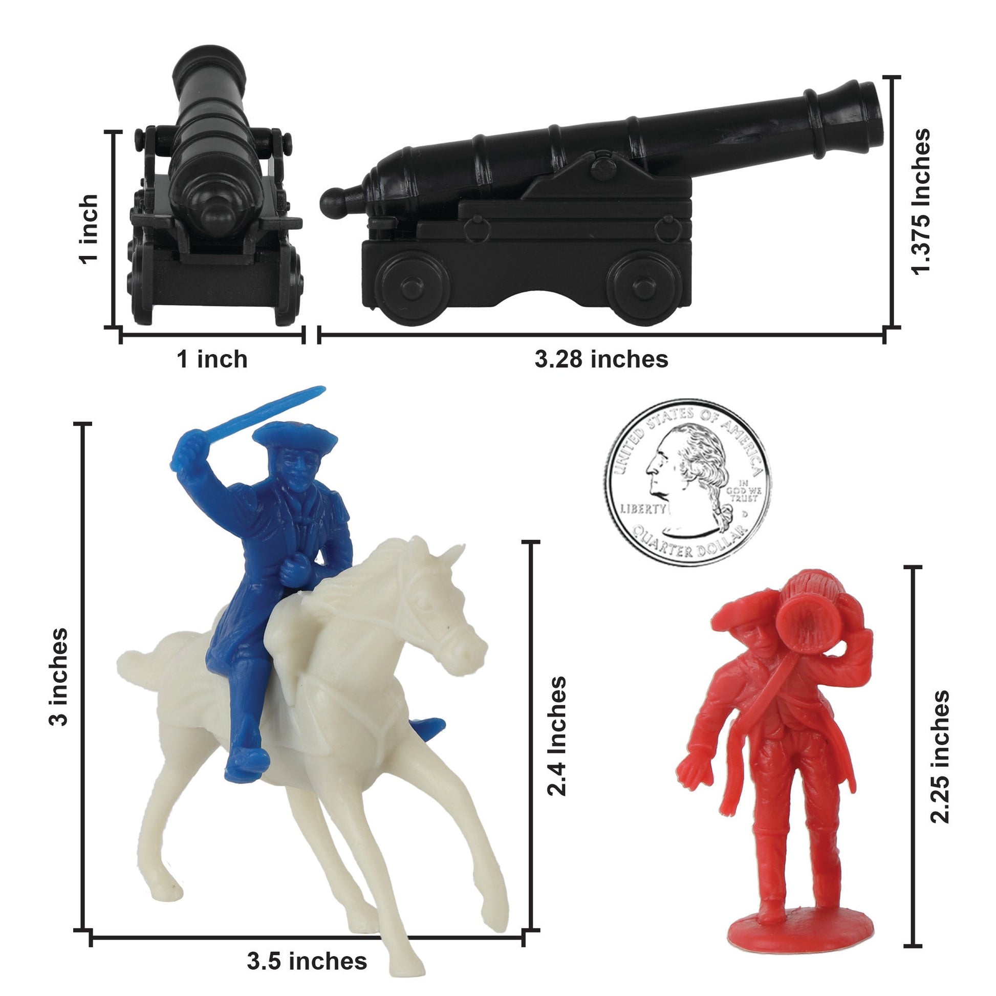 BMC Toys American Revolutionary War Battle of Yorktown Artillery Attack 32pc Set Scale