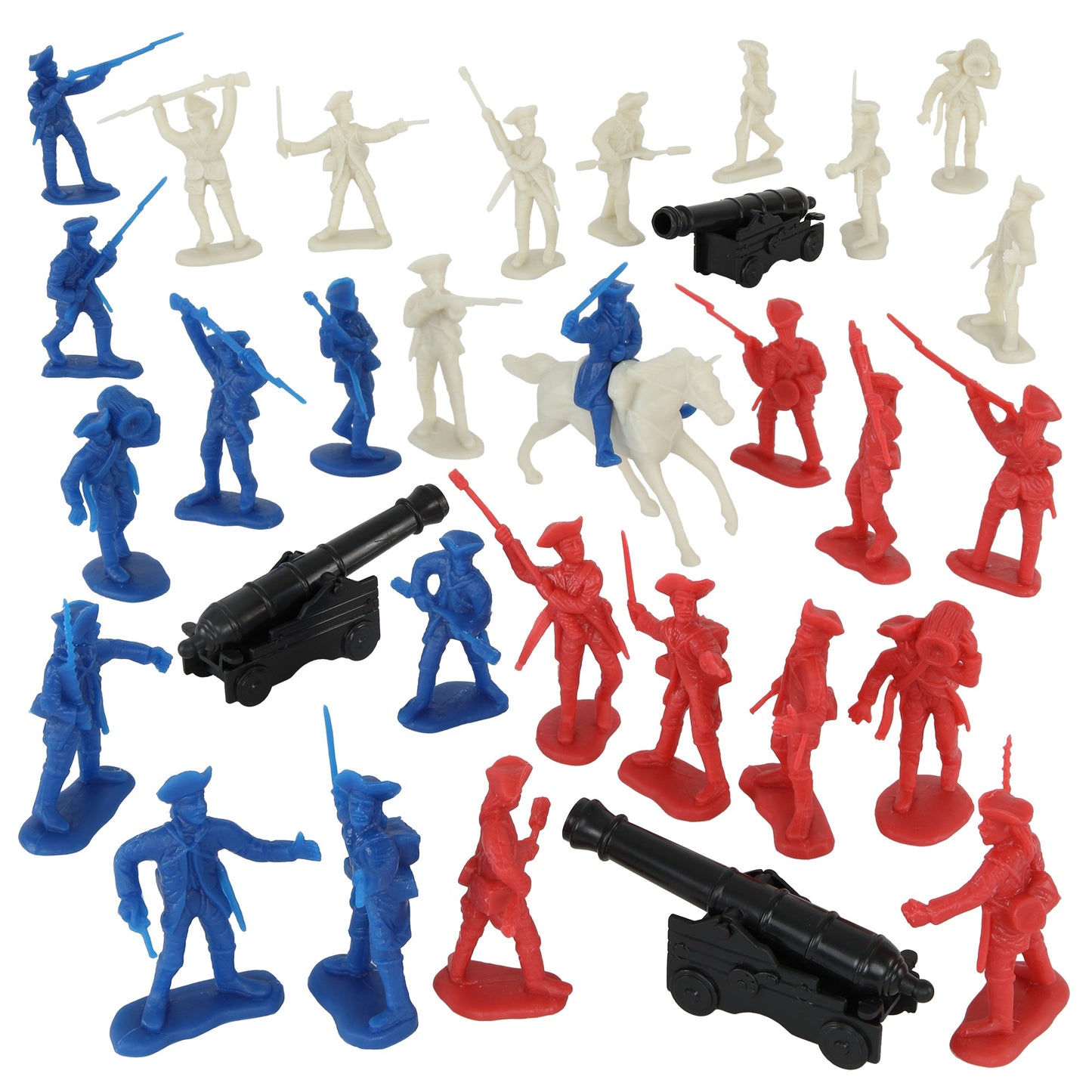 BMC Toys American Revolutionary War Battle of Yorktown Artillery Attack 32pc Set Vignette