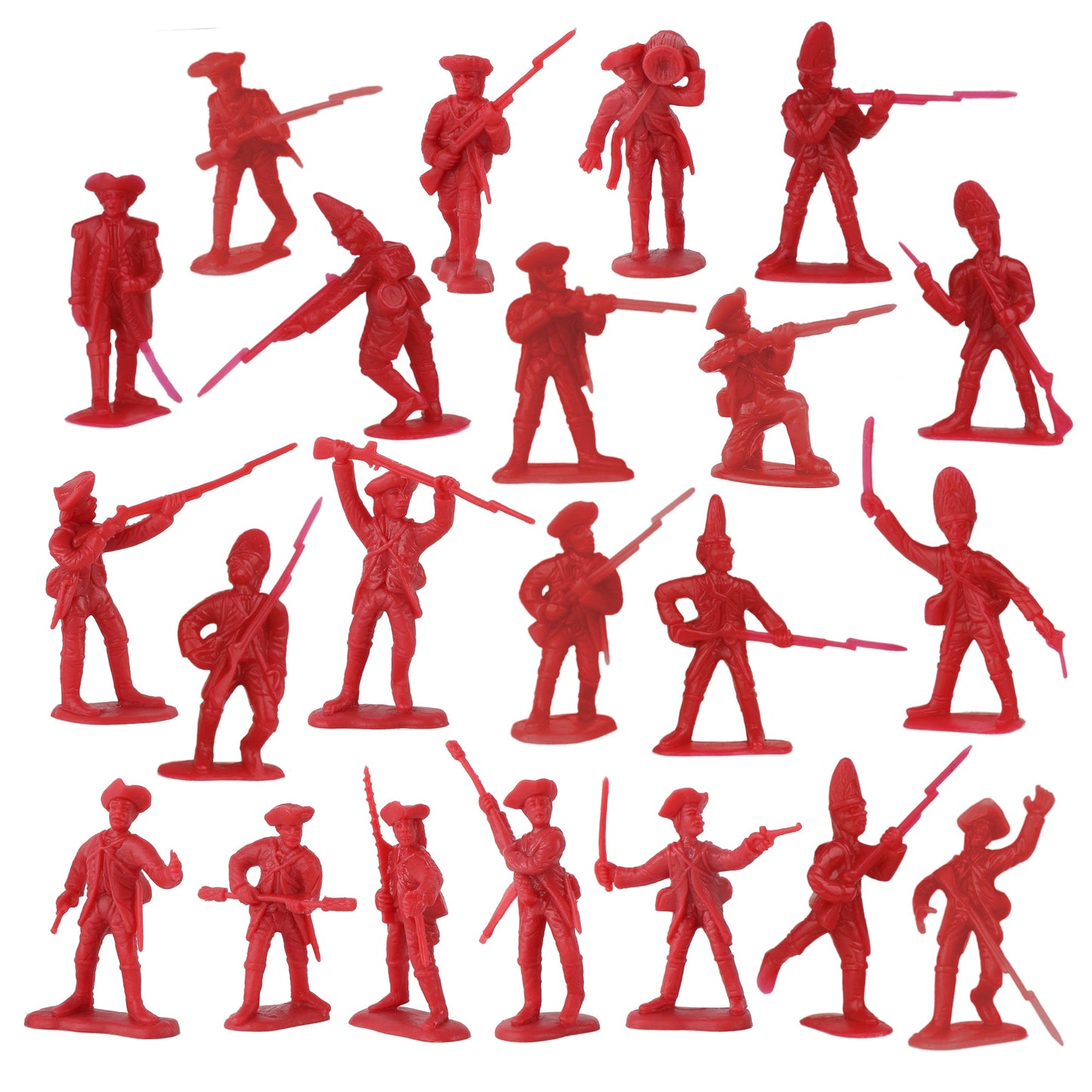 BMC American Revolutionary War Battle of Yorktown 208 Piece Boxed Playset British Empire Redcoats Solider Figures Close Up