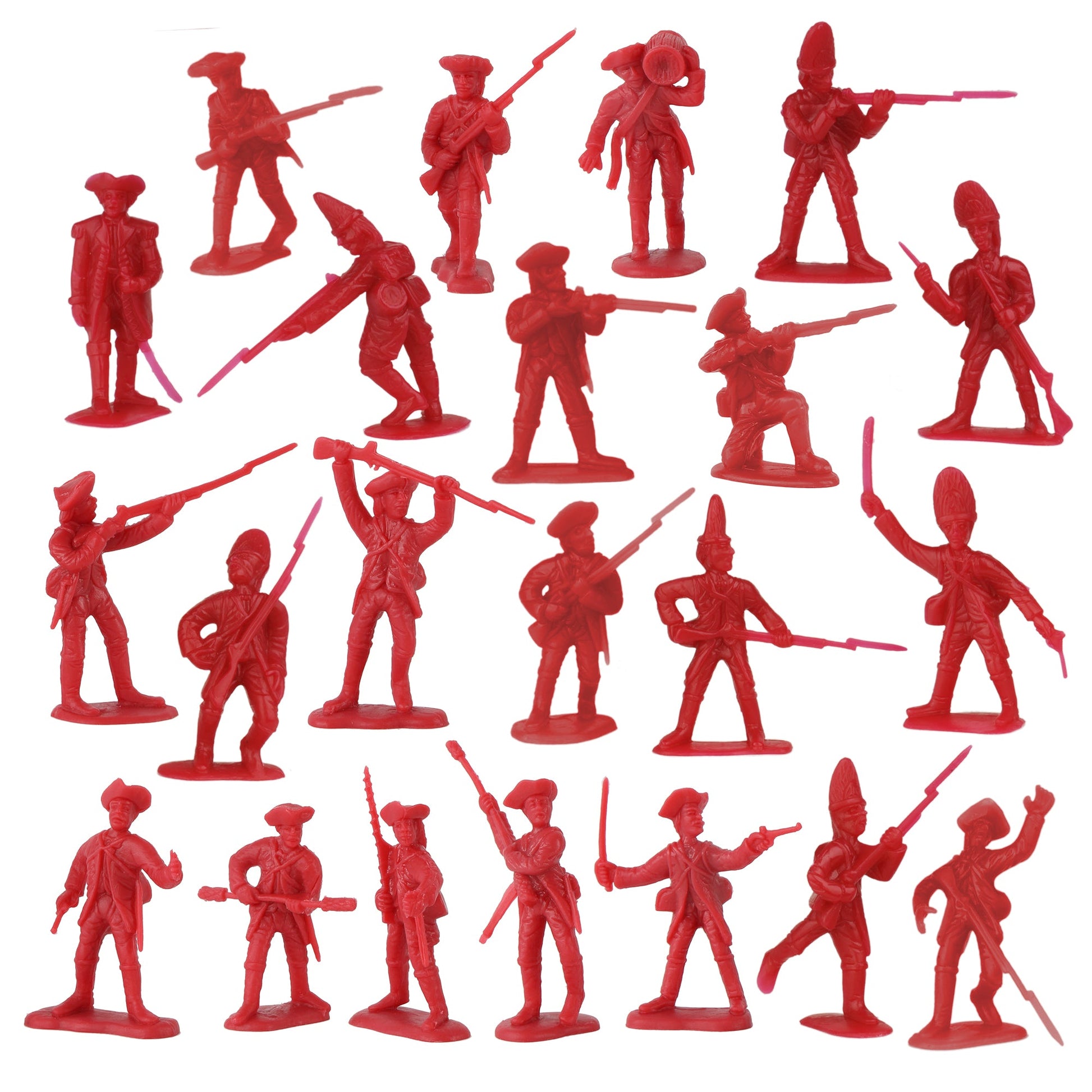 BMC American Revolutionary War Battle of Yorktown 208 Piece Boxed Playset British Empire Redcoats Solider Figures Close Up