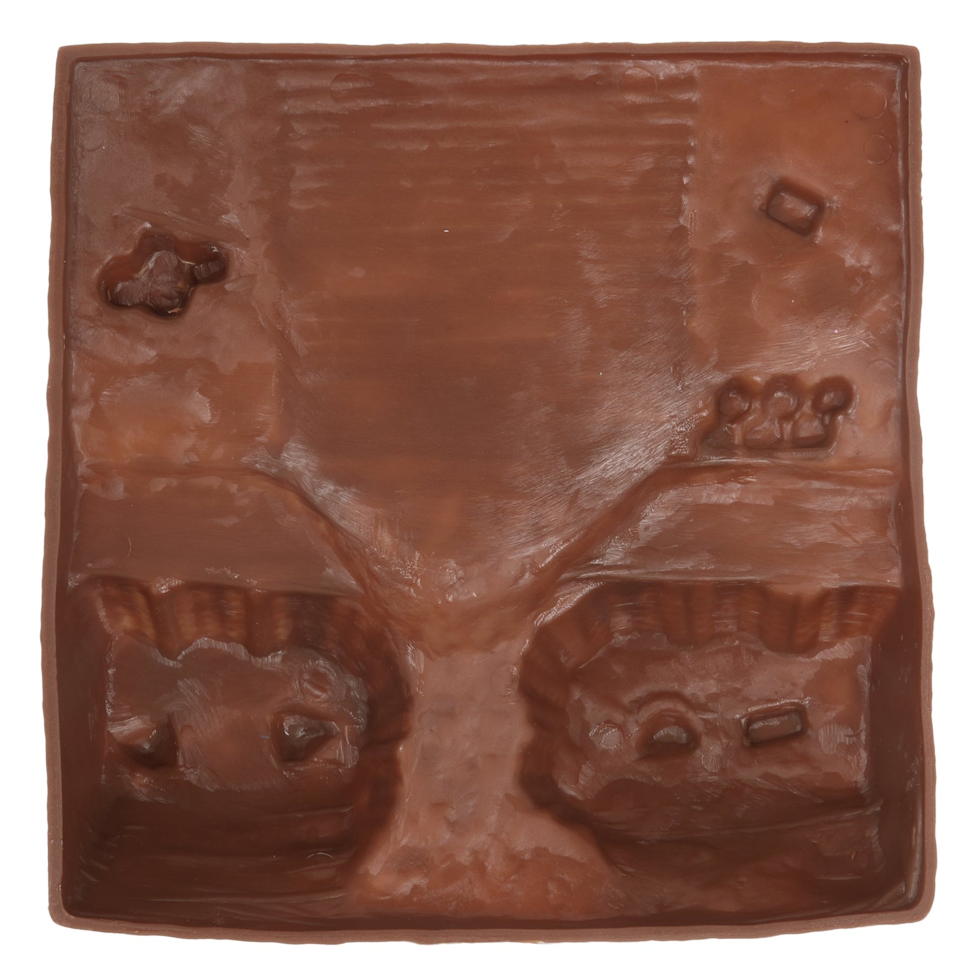 BMC Toys American Revolutionary War Battle of Yorktown Brown Color Redoubt Terrain Bottom View