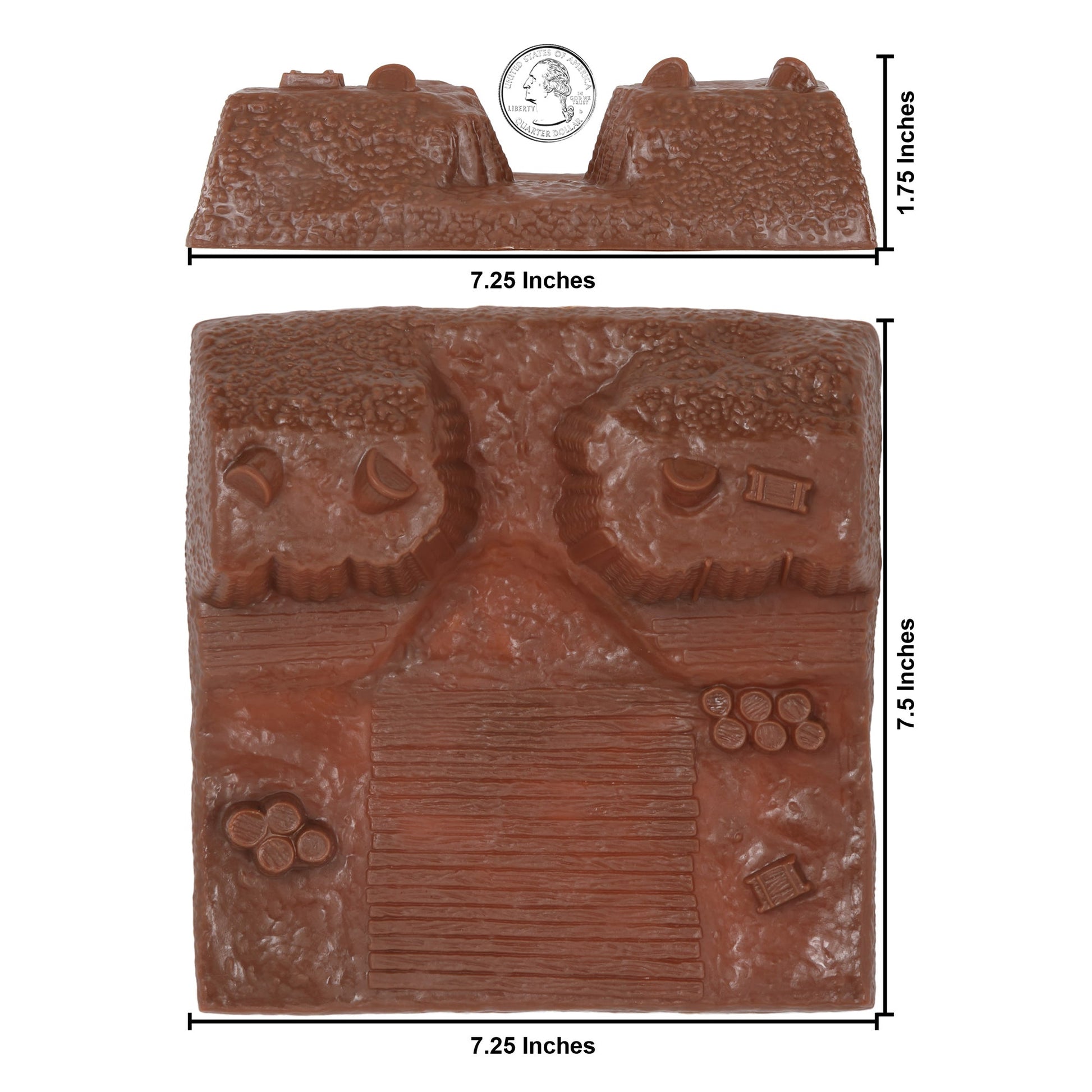 BMC Toys American Revolutionary War Battle of Yorktown Brown Color Redoubt Terrain Scale