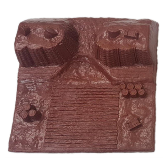 BMC Toys American Revolutionary War Battle of Yorktown Brown Color Redoubt Terrain