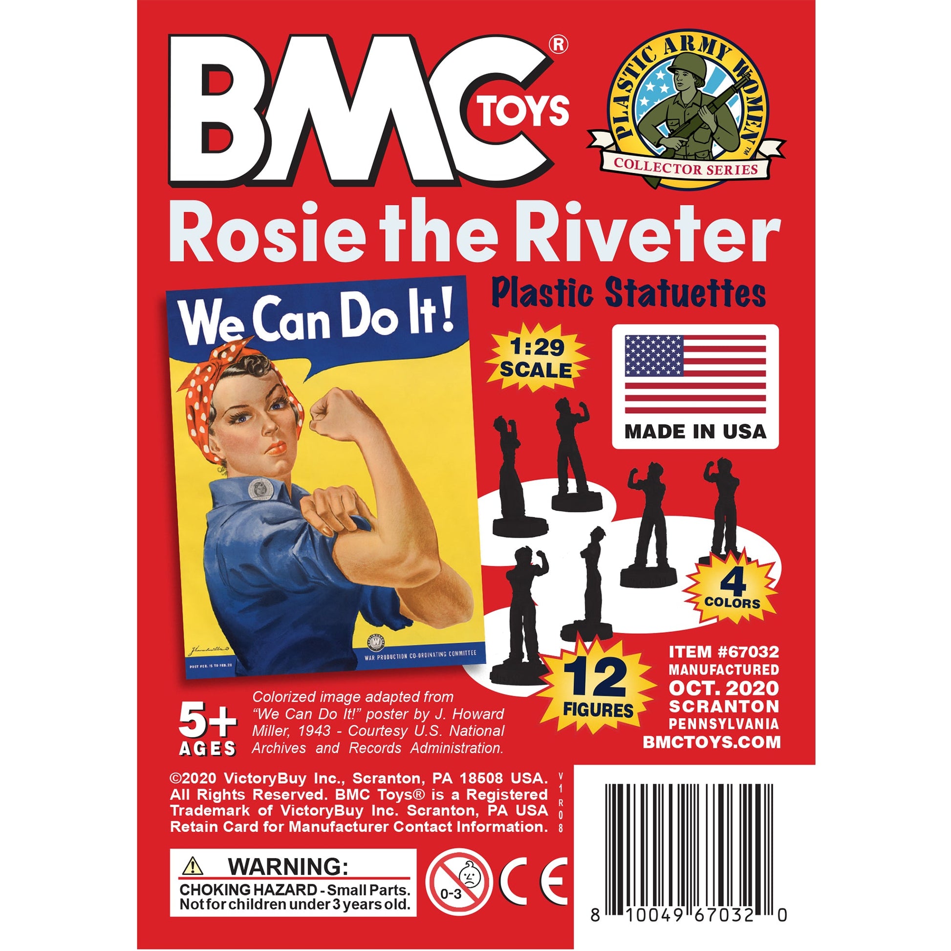 BMC Toys Rosie Riveter Patriotic Insert Art Card