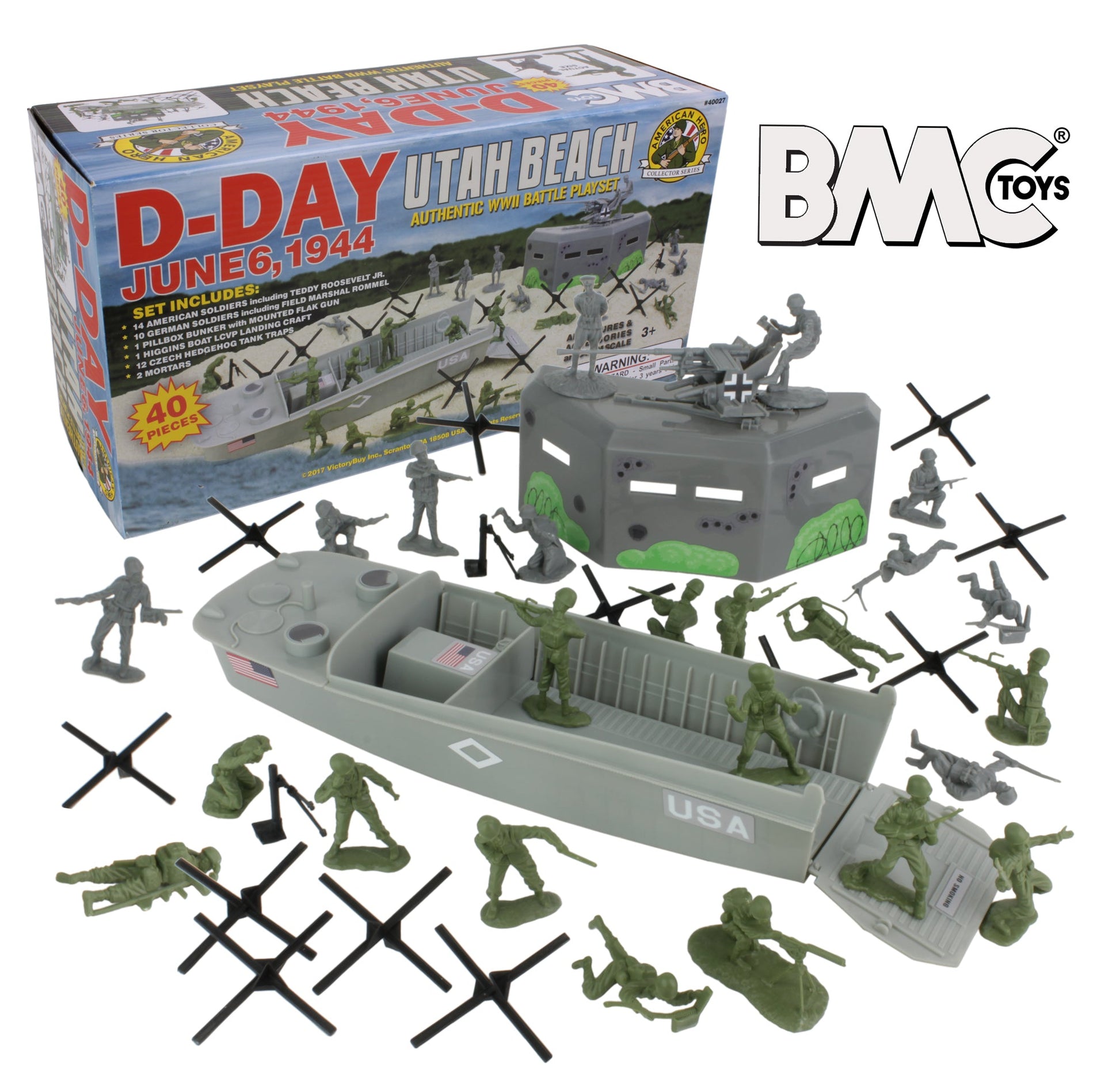 BMC Toys Utah Beach Playset Main