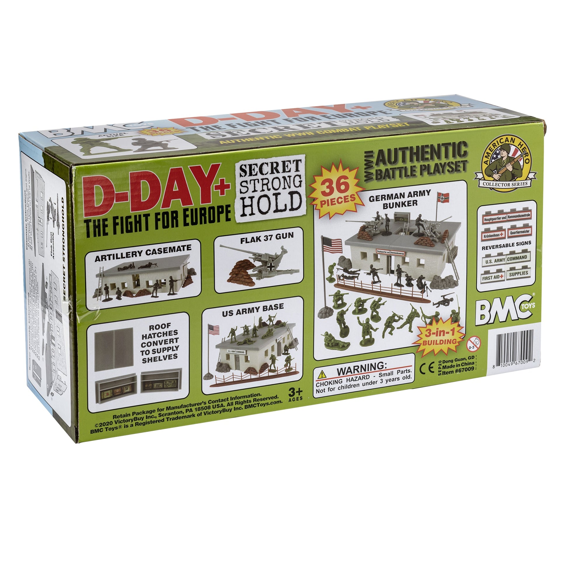 BMC Toys WW2 D-Day Bunker Box Back