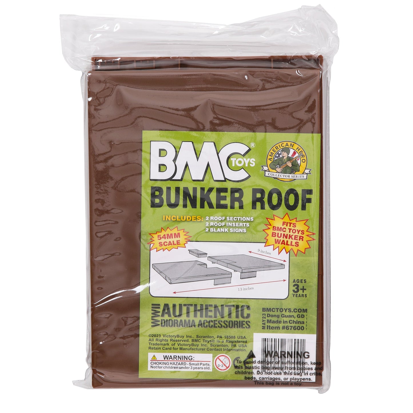 BMC Toys WW2 D-Day Bunker Roof Brown Package