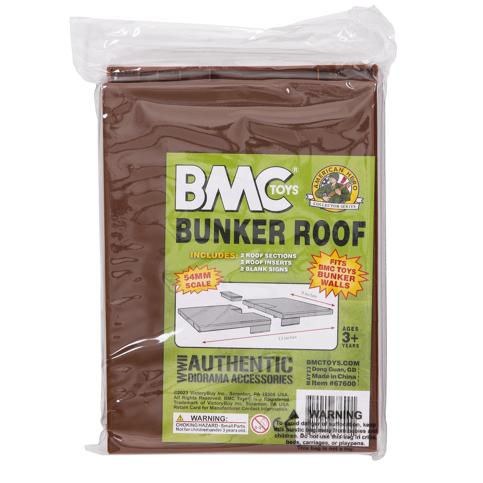 BMC Toys WW2 D-Day Bunker Roof Brown Package
