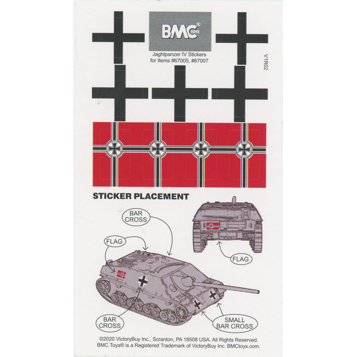 BMC Toys WW2 Jaghtpanzer Sticker
