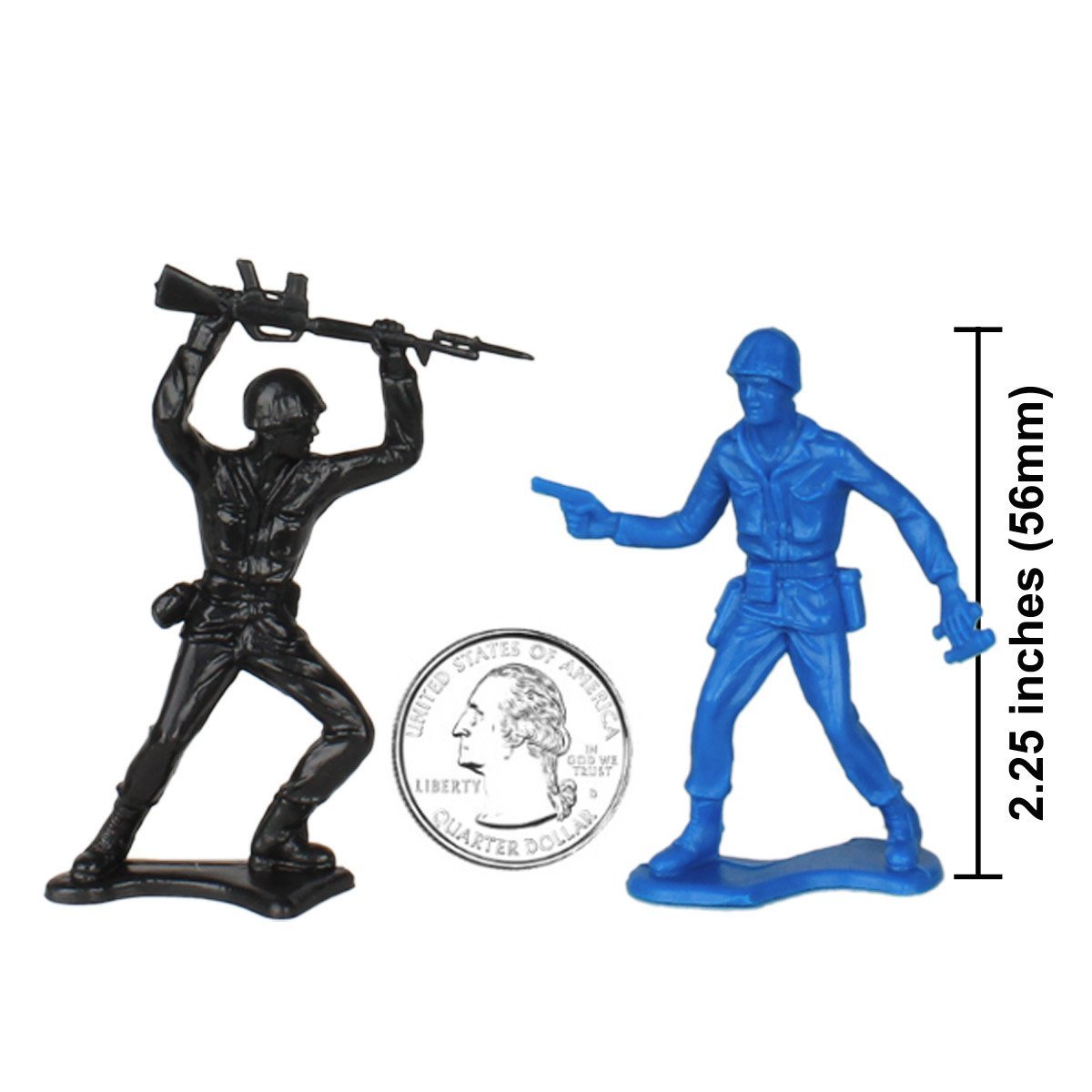 Tim Mee Toy Army Black Blue Scale