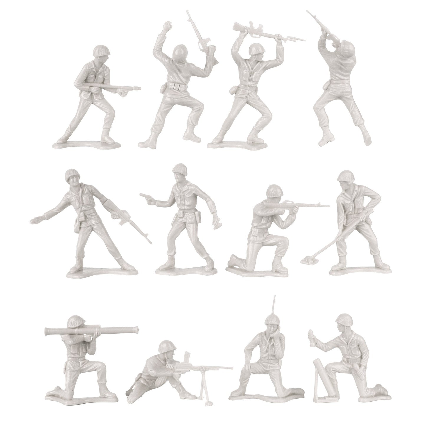 Tim Mee Toy Army White Close Up