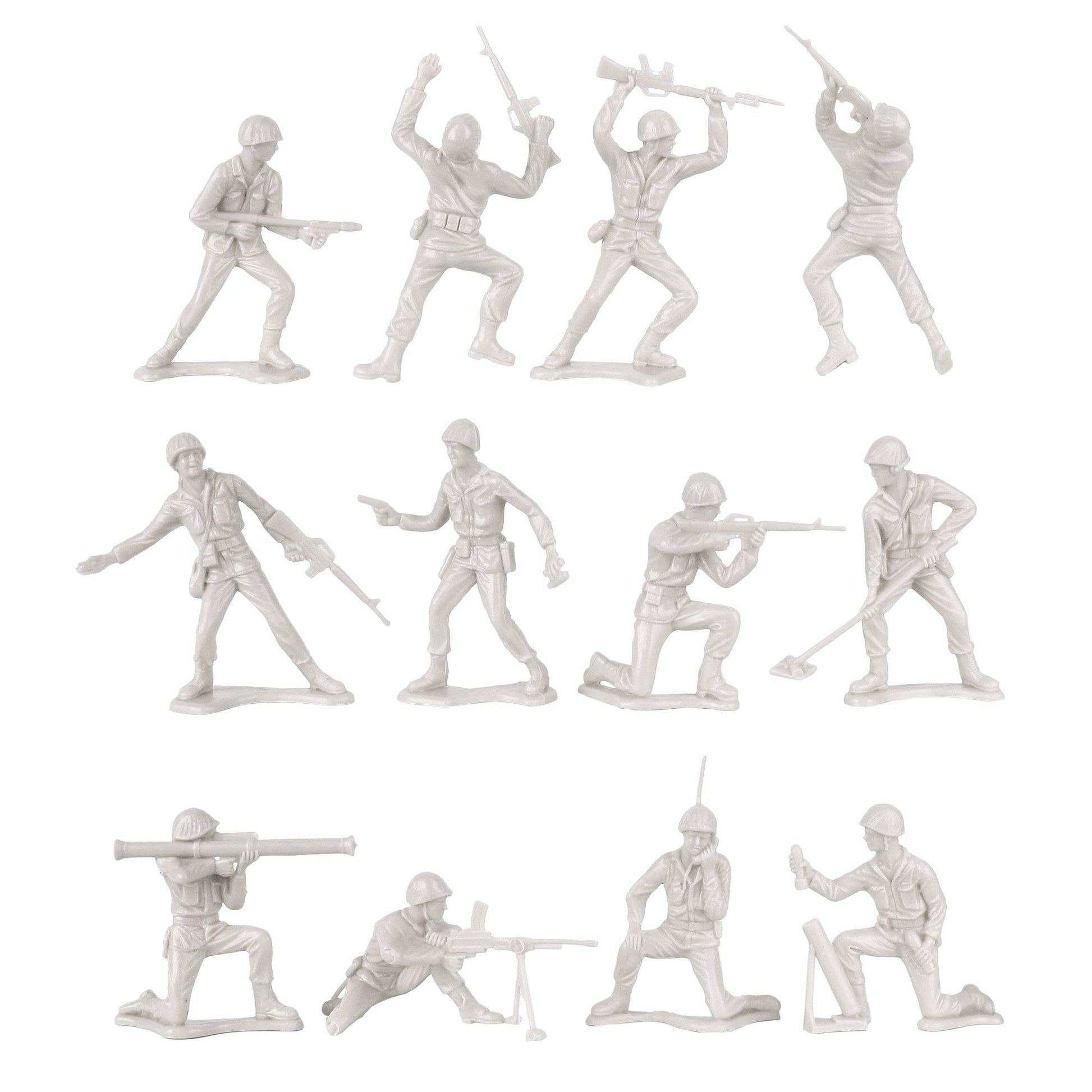 Tim Mee Toy Army White Close Up