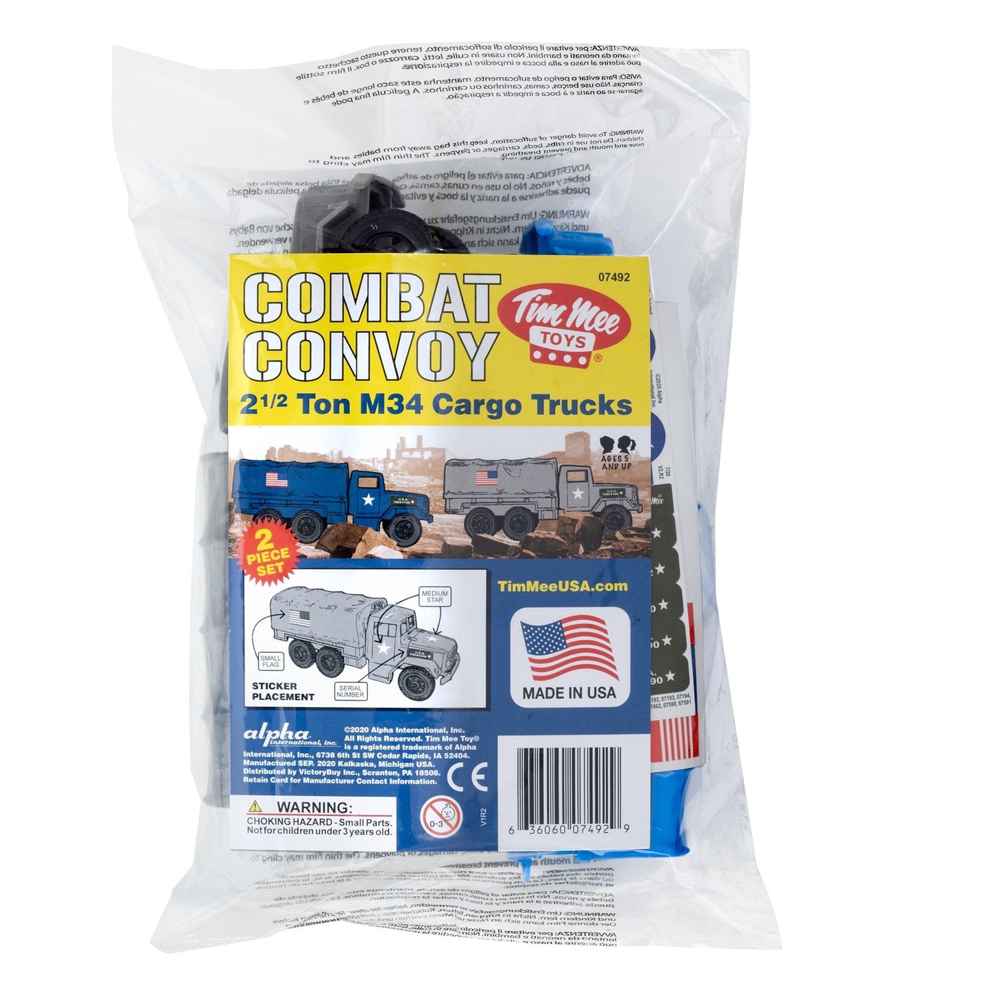 Tim Mee Toy Cargo Truck Blue Gray Package